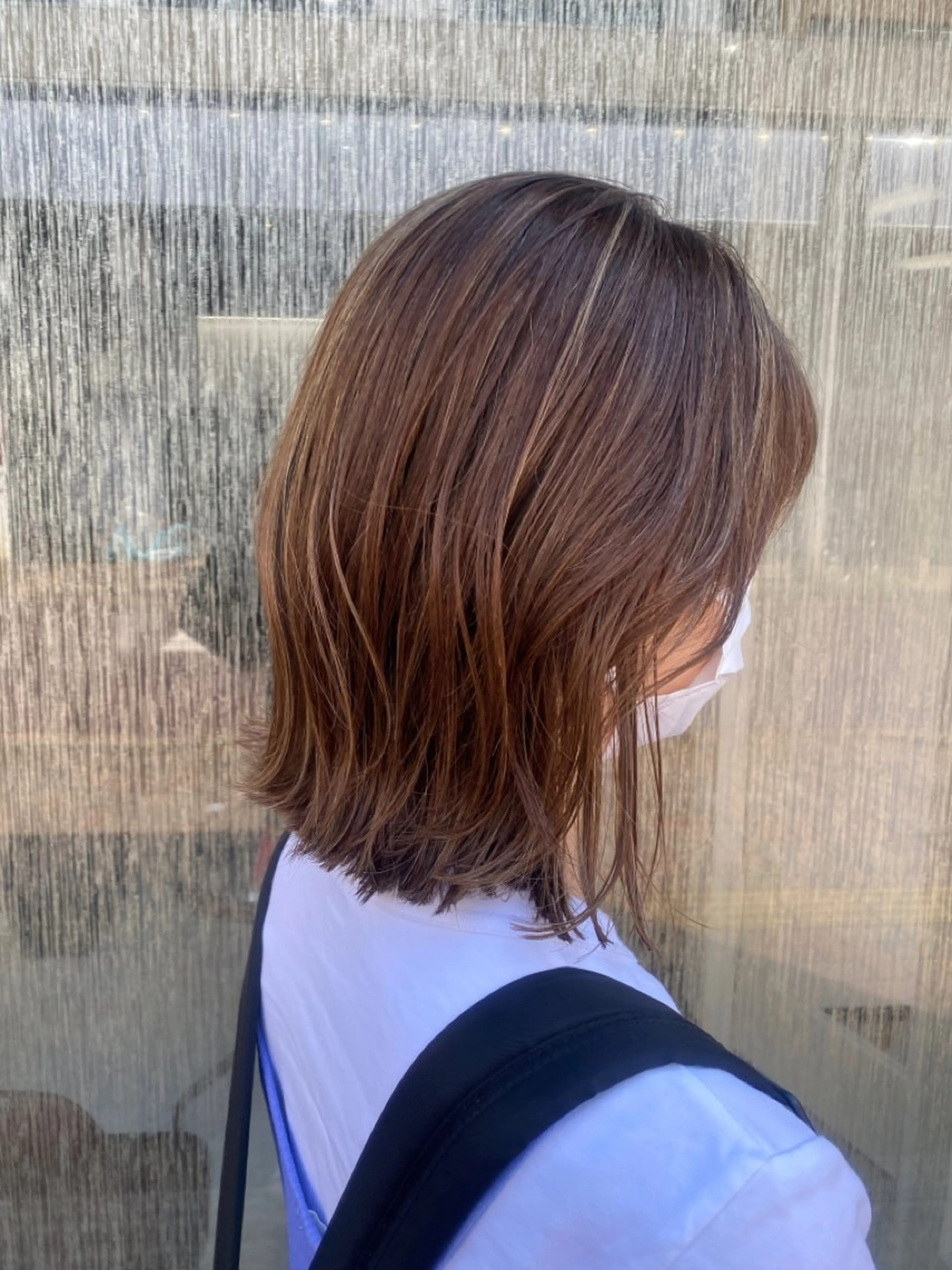 ミディアム カラー カット ヘアカラー トリートメント ✴︎ヒラガカナ✴︎ ECLAT HAIRのヘアスタイル