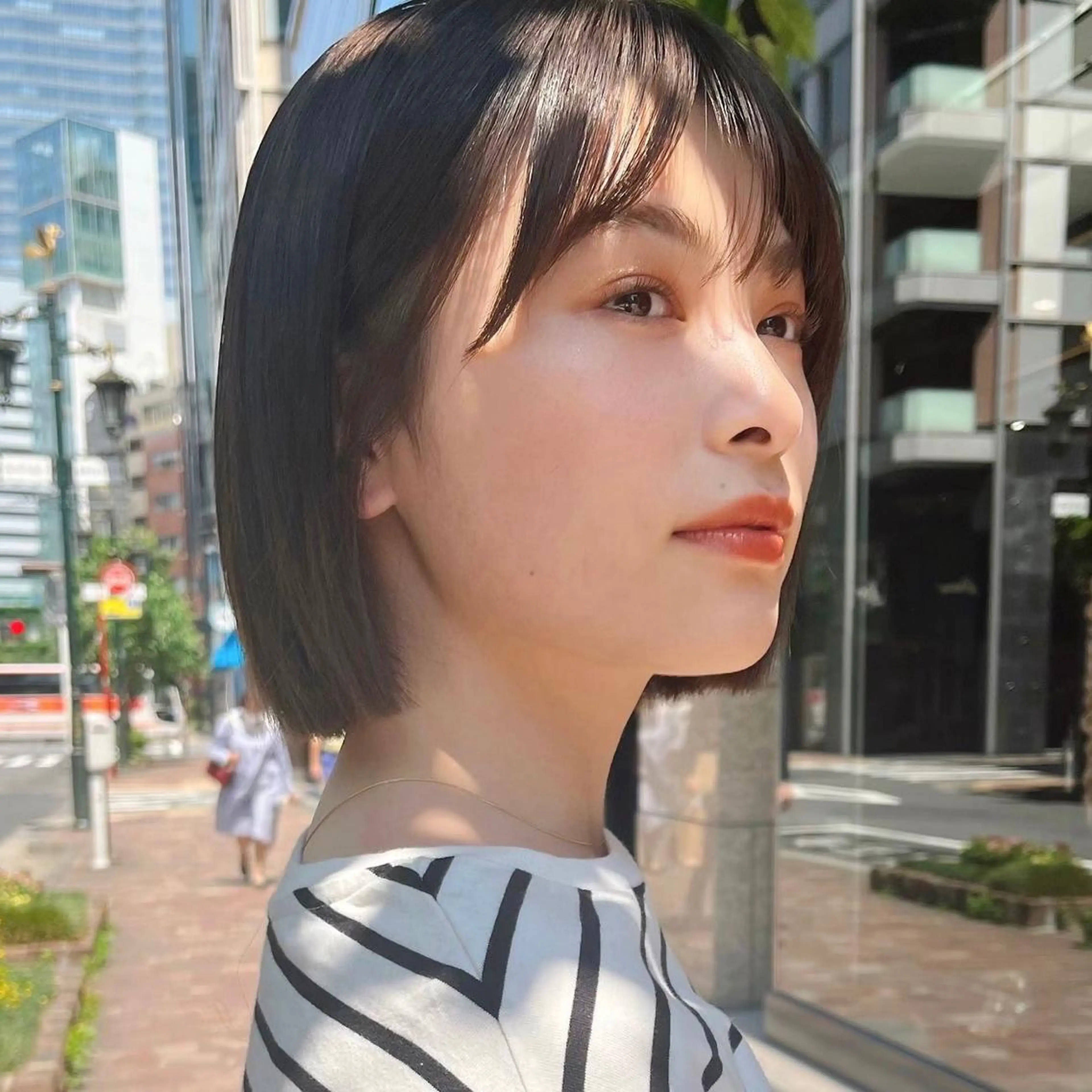 ショート カラー 🌱小顔ヘア/ボブ ミディアム/双葉🌱のヘアスタイル