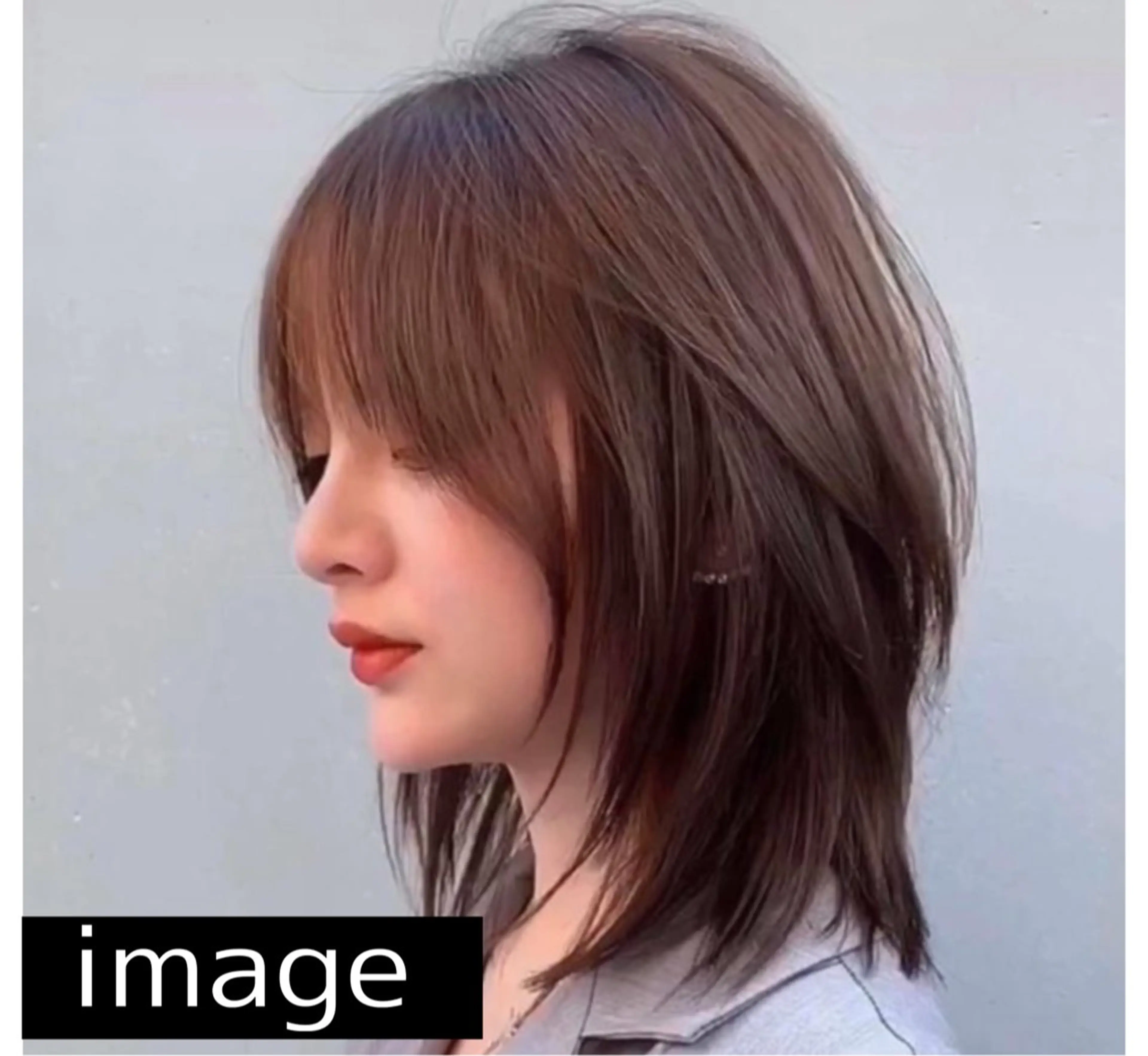 ミディアム ミディアムレイヤー 韓国風ヘア レイヤーカット カット yu-kaハッシュ カット/韓国レイヤーのヘアスタイル