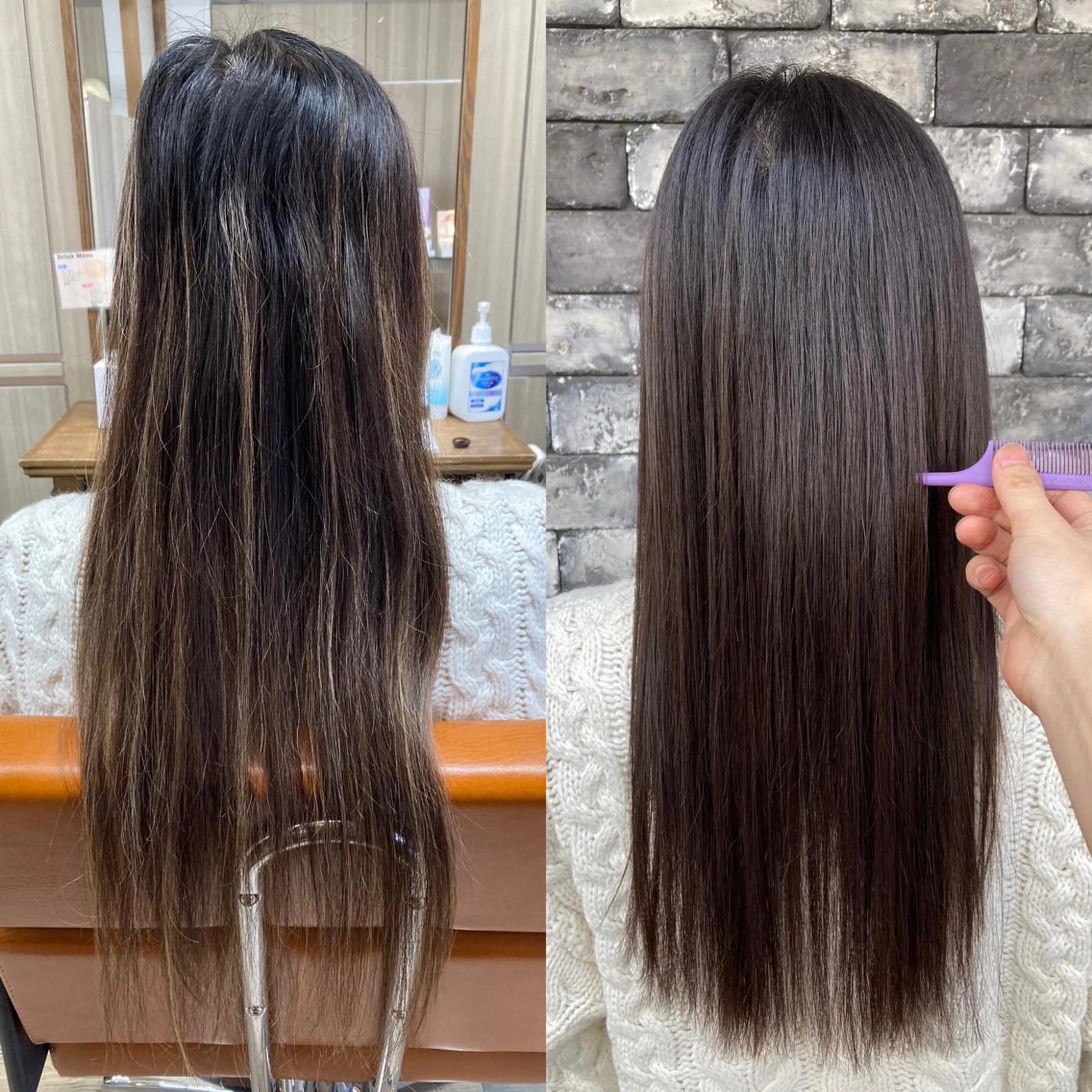 ロング カラー カット 縮毛矯正 トリートメント ✂️似合わせの魔術師 石田一樹✂️のヘアスタイル