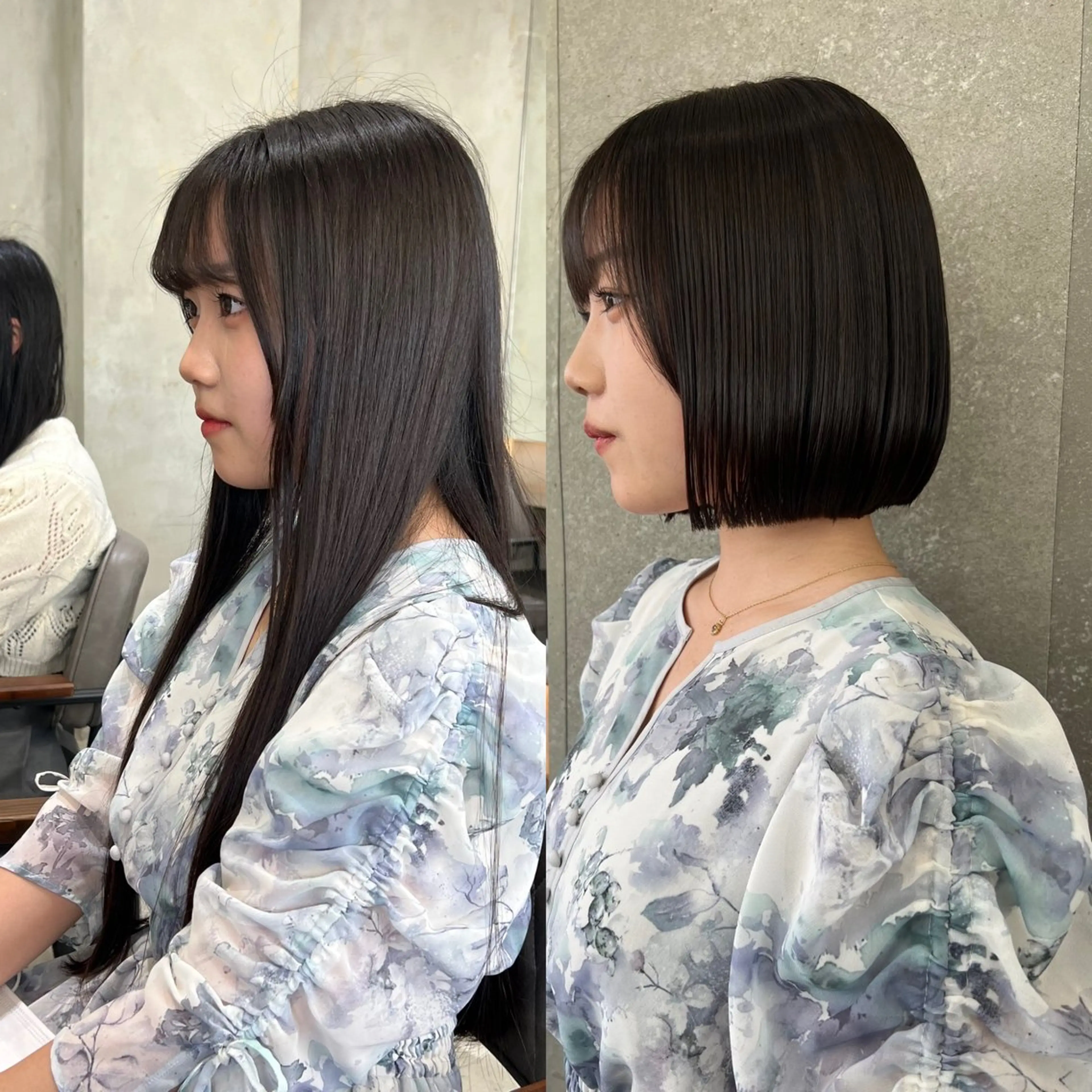 ショート カット 縮毛矯正 トリートメント ヘアセット ボブ×縮毛矯正× 髪質改善/三ツ木一生のヘアスタイル