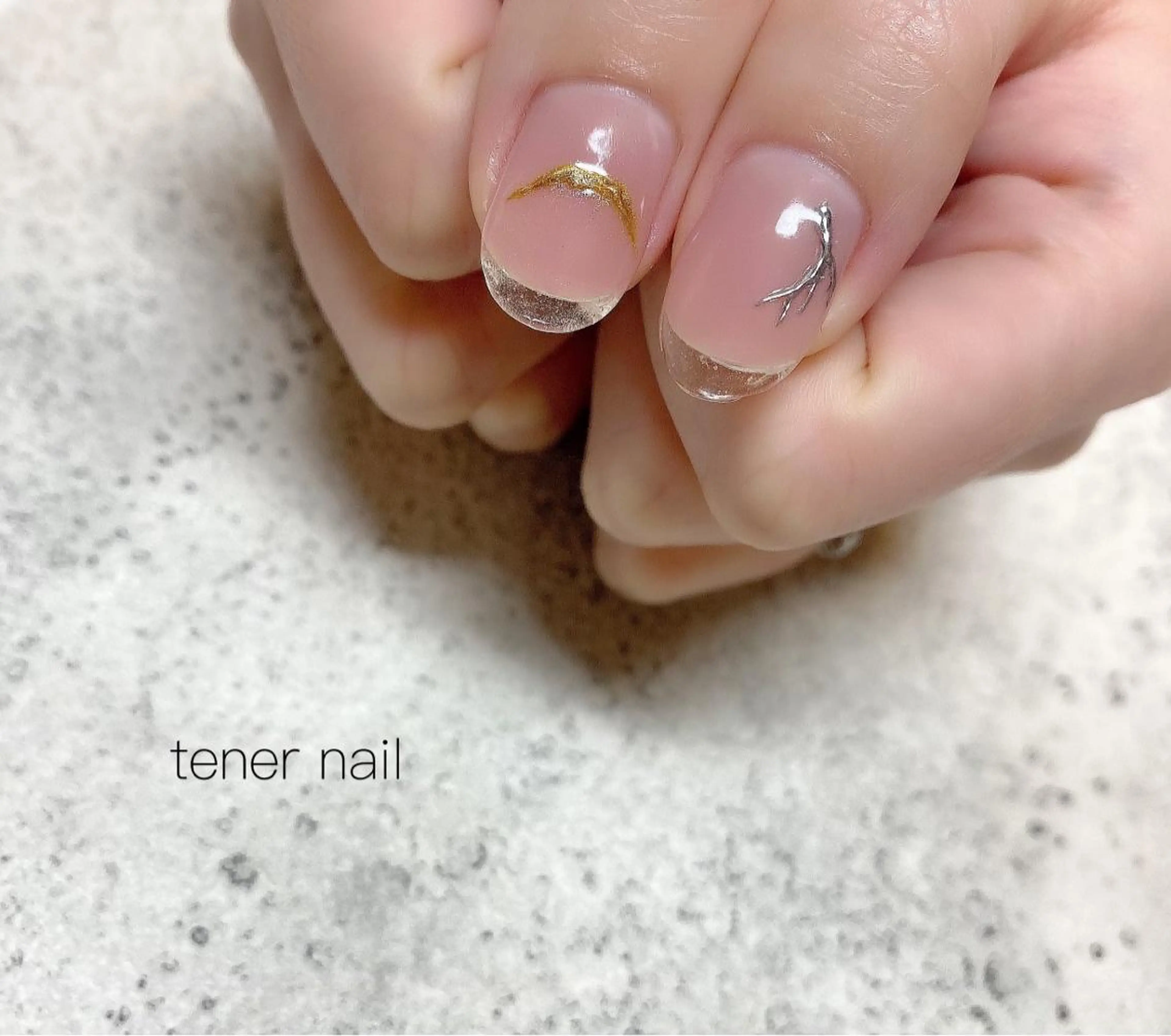 ネイル アートネイル クリアネイル フレンチネイル tener  nail  テネルネイル所属・テネルネイル tener nailのネイルデザイン