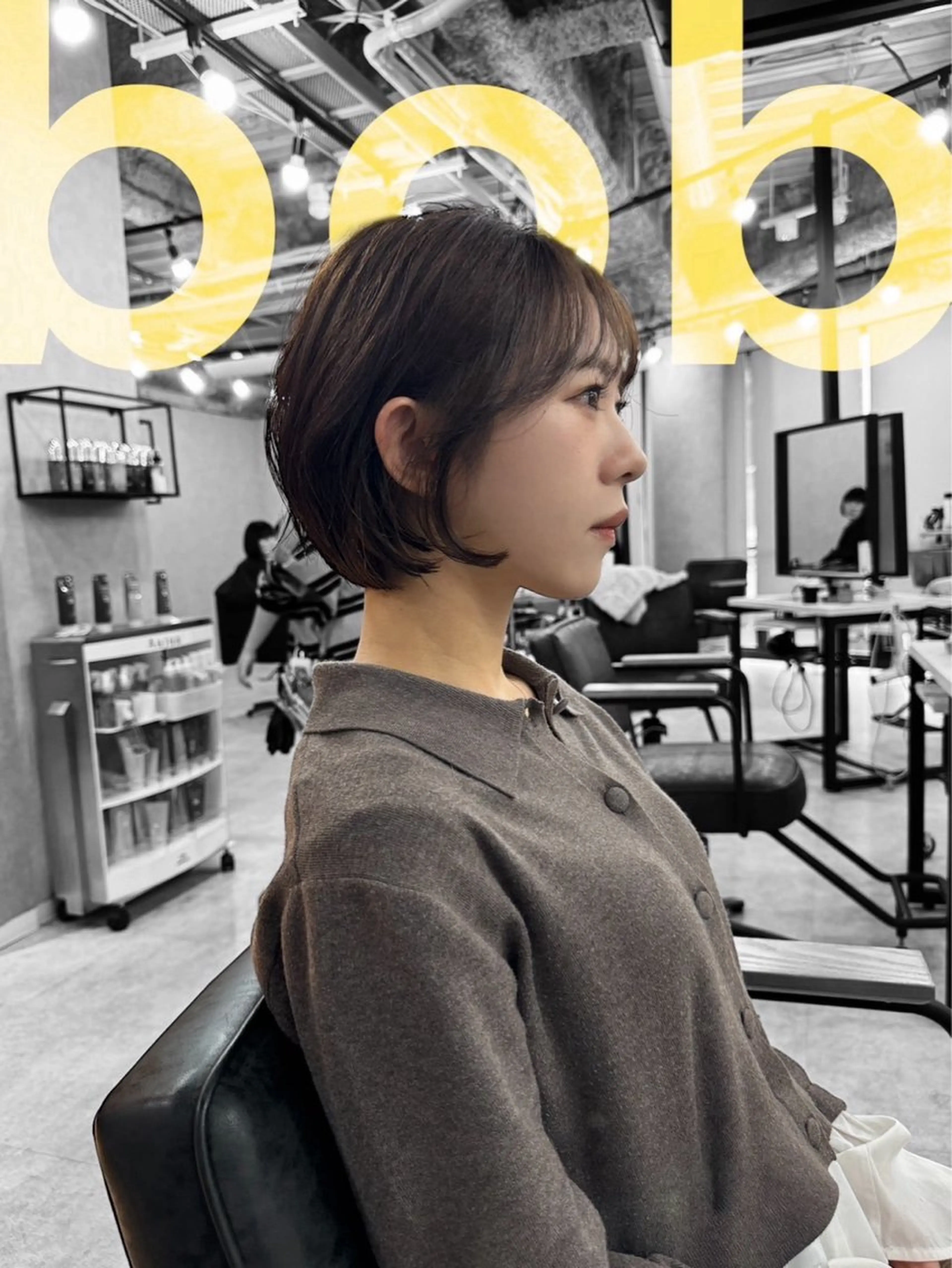 ショート 切りっぱなしボブ ボブ 最高峰ボブ/ 切りっぱなし/田野のヘアスタイル