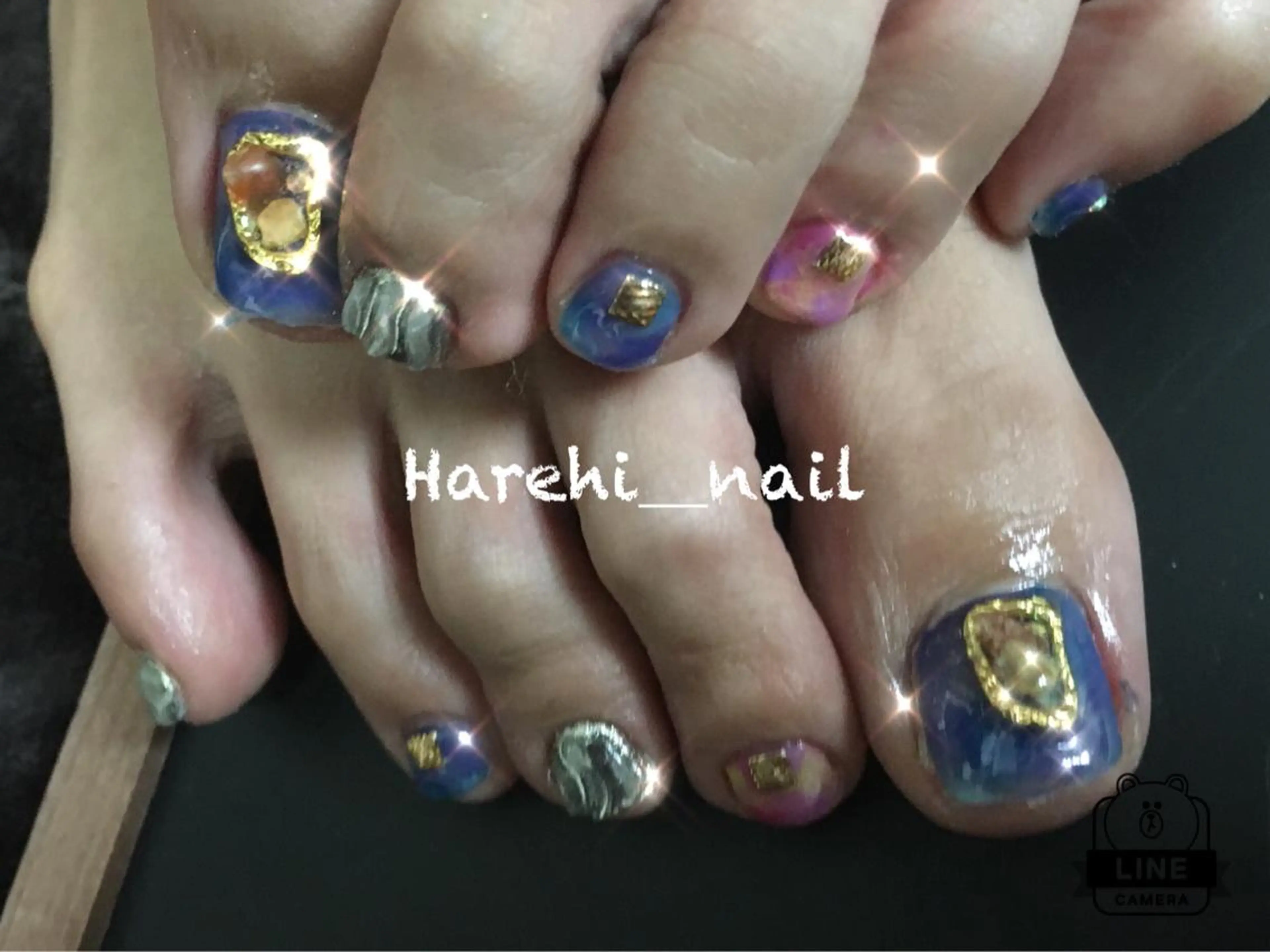 ネイル フットネイル Harehi_ nailのネイルデザイン