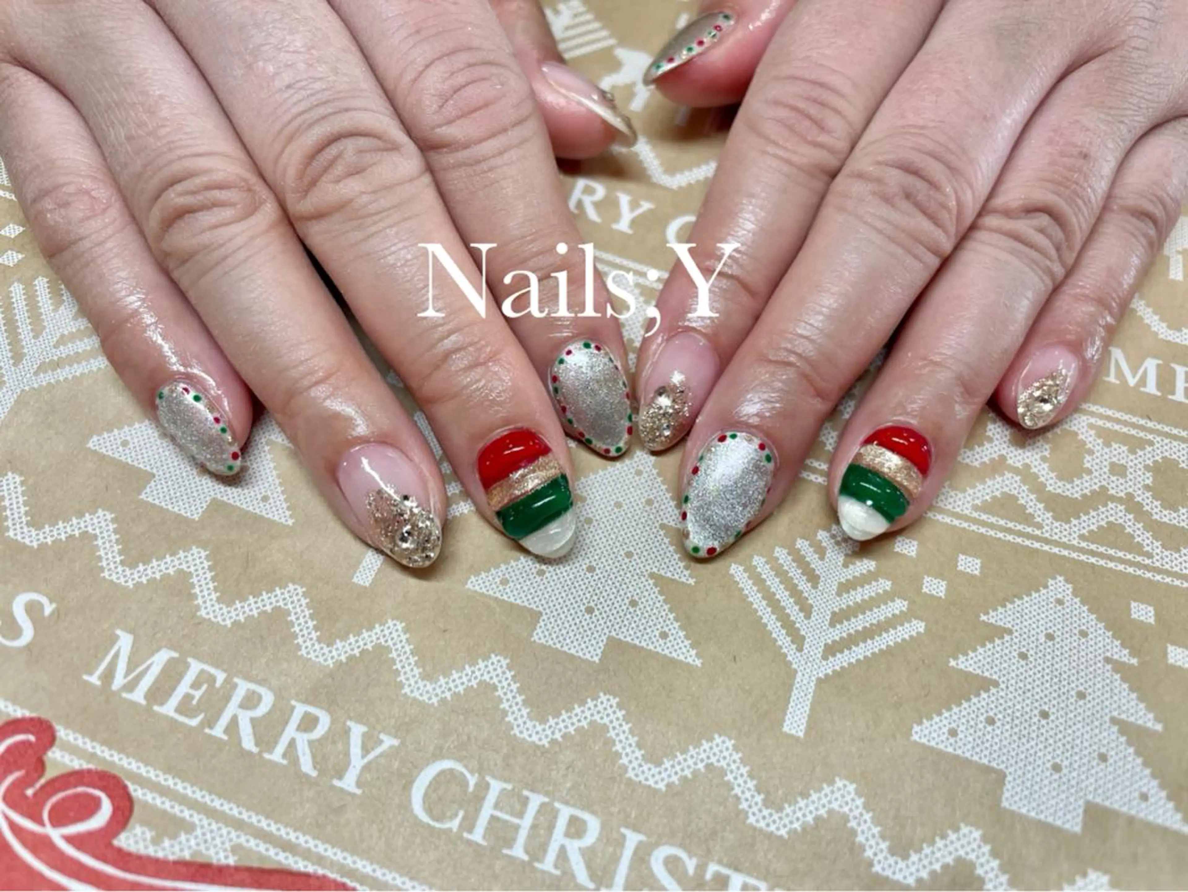 ネイル アートネイル クリアネイル ジェルネイル キラキラネイル マグネットネイル ハンドネイル yo koのネイルデザイン