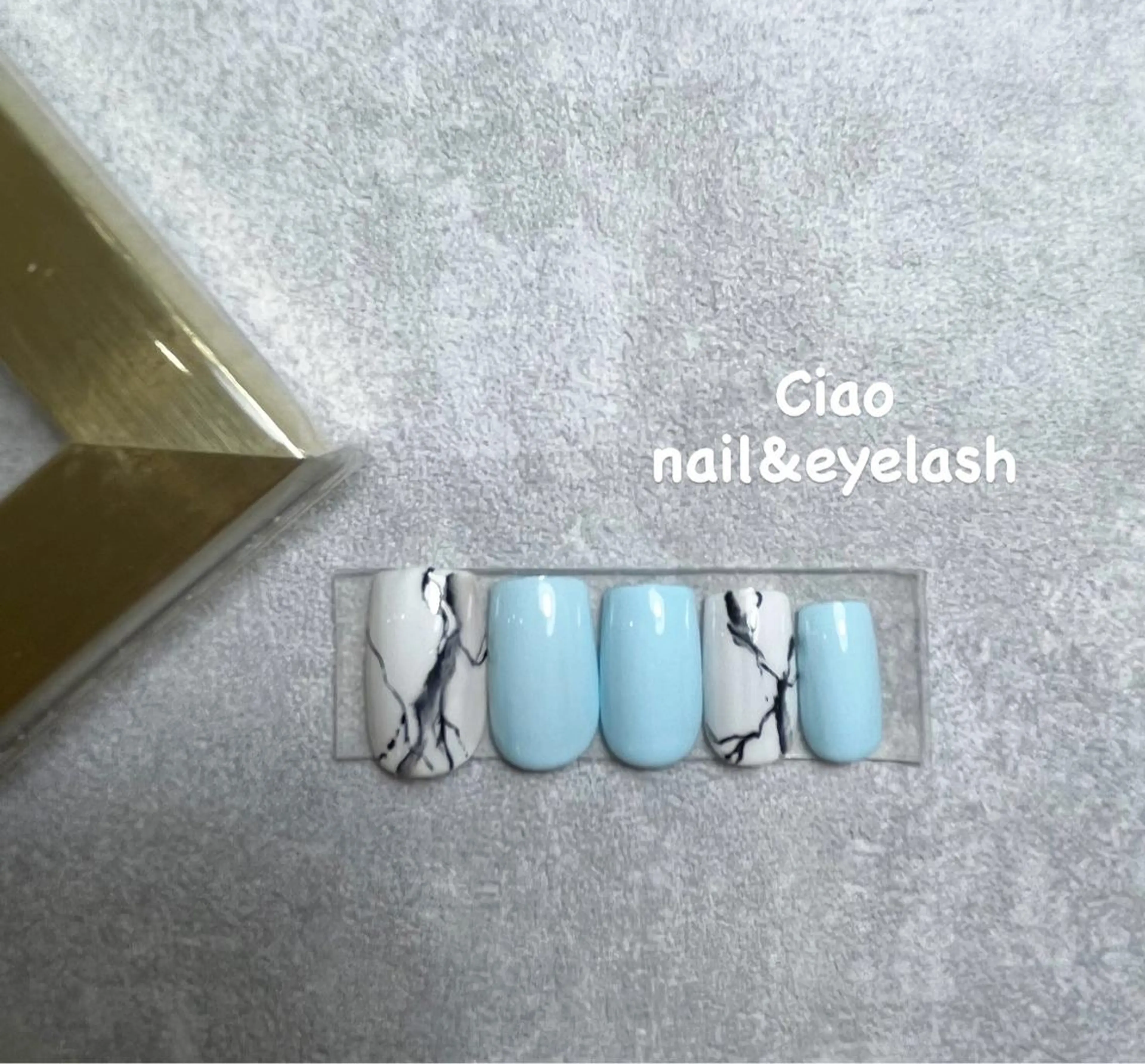 ネイル アートネイル ジェルネイル 大理石ネイル(マーブル) ニュアンスネイル 冬ネイル #Amin所属・#Amin nail salonのネイルデザイン