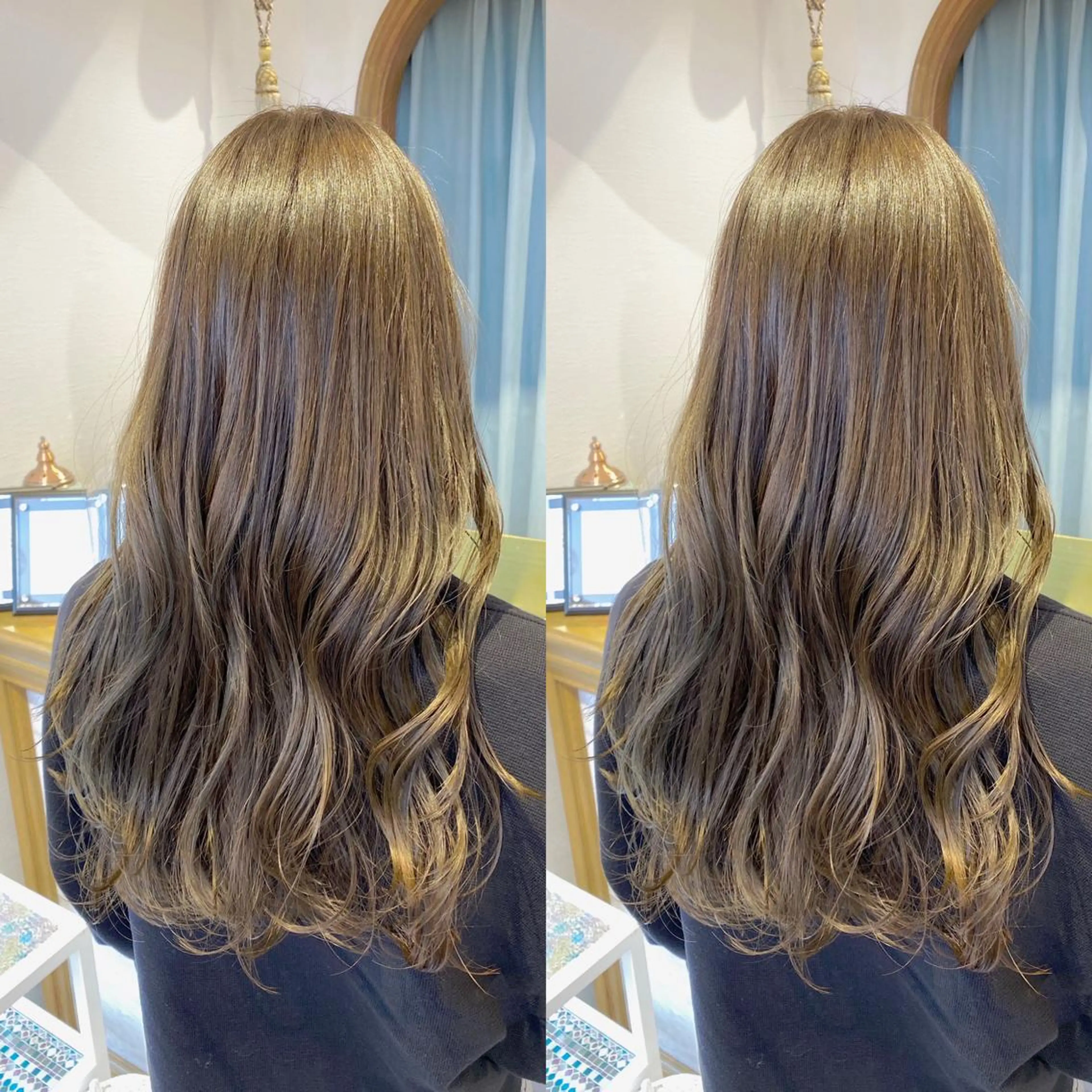 ロング カラー カット ヘアカラー トリートメント レイヤーカット /透明感カラー西田のヘアスタイル