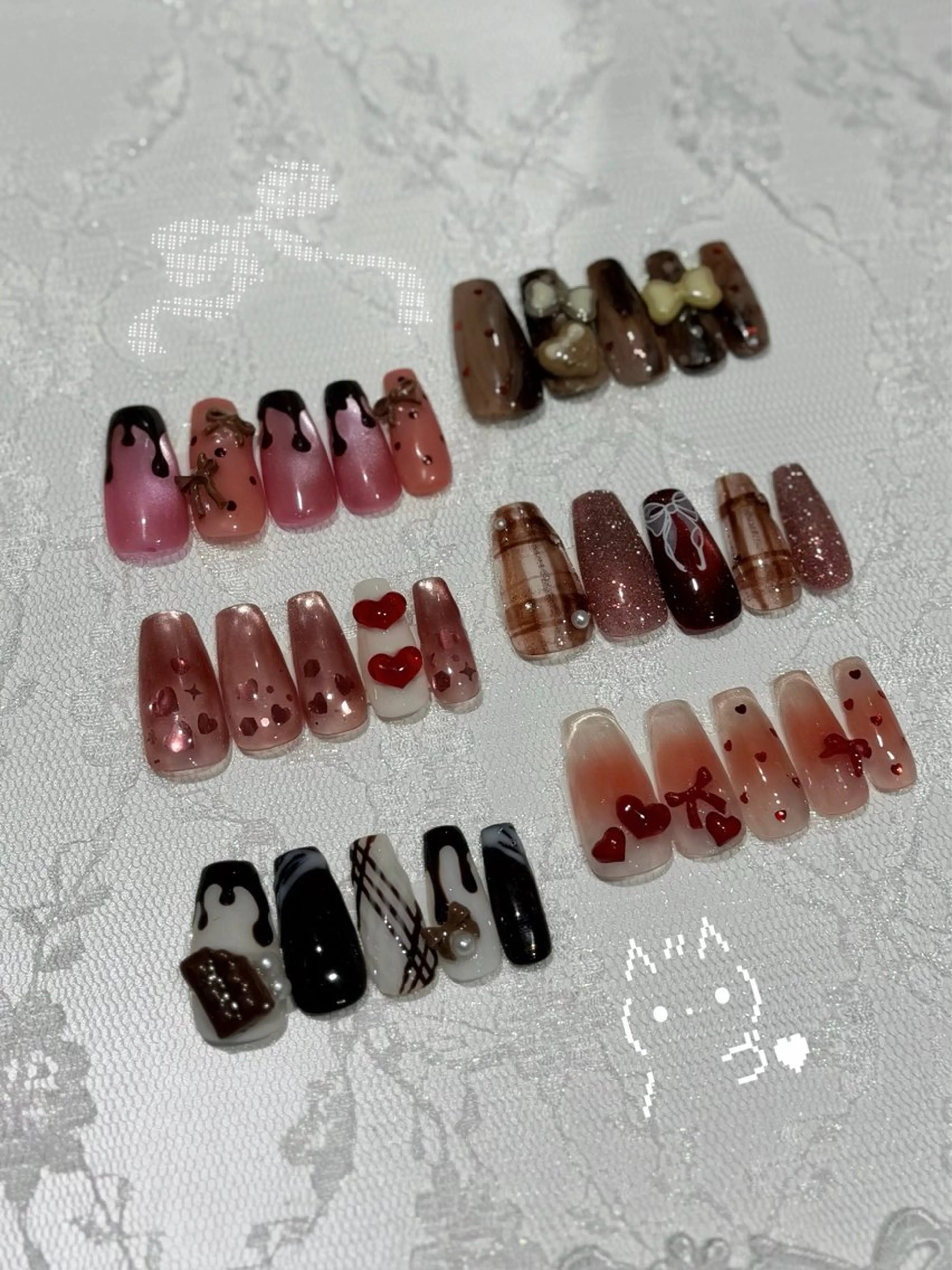 ミニモSALE！選べるバレンタインネイル🍫　オフ込みの写真