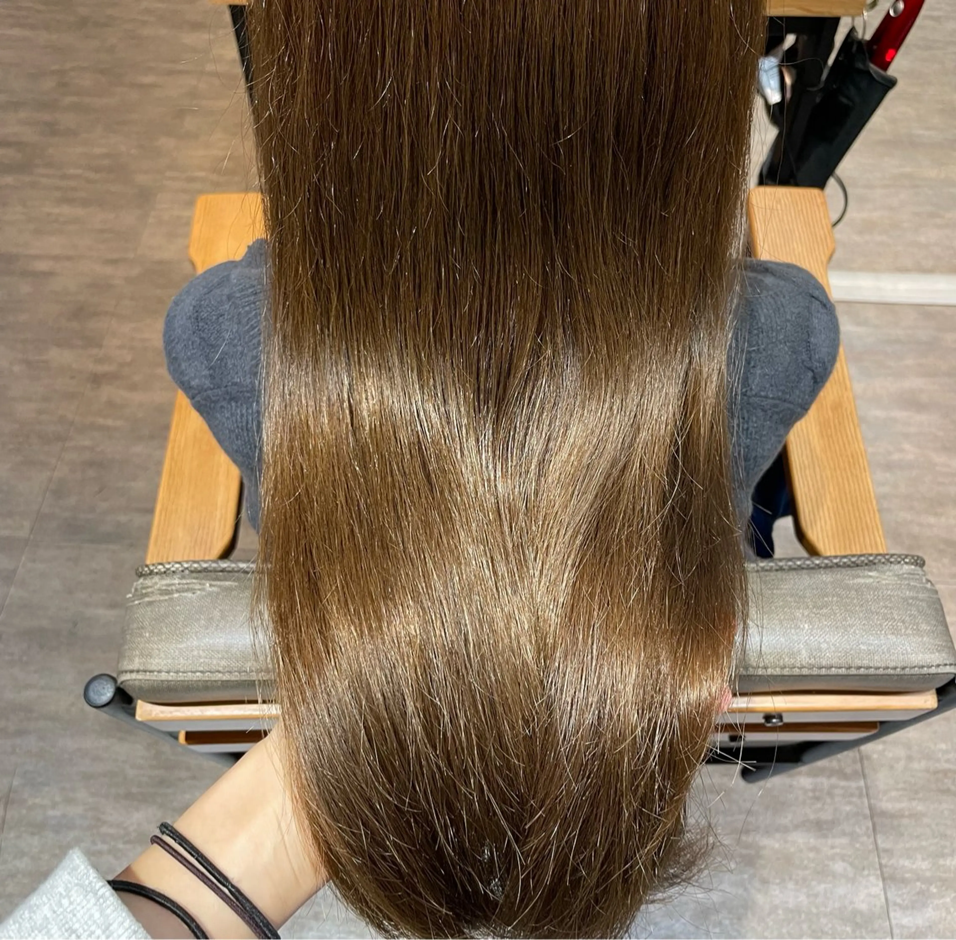 ロング トリートメント 暗髪カラー/艶カラー /ヘアセットのヘアスタイル