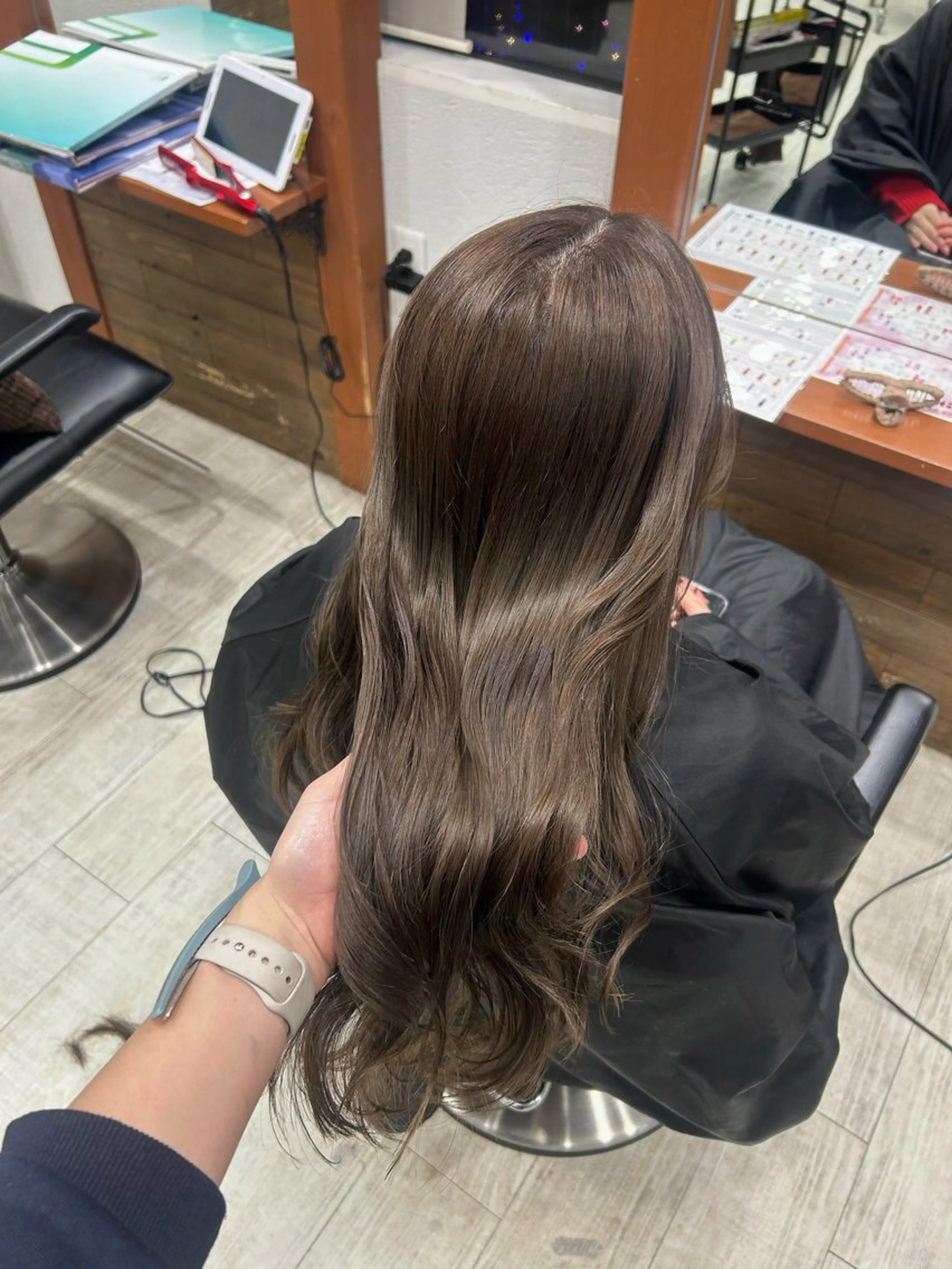 【人気No.1👑】【ロング料金なし何度でもOK】ブリーチなしダブルカラー＋オージュア4stepTR🎀の写真