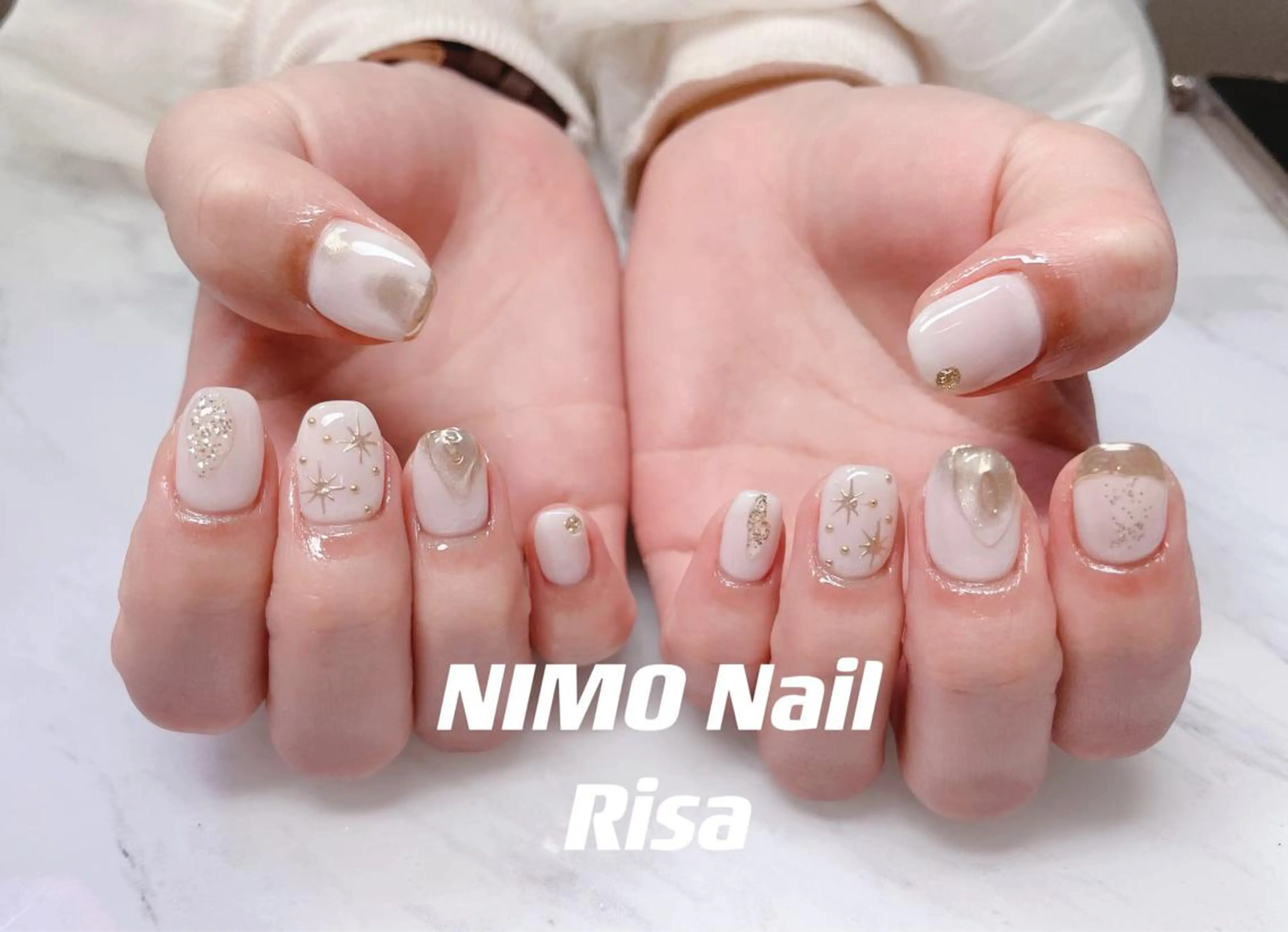 ネイル ハンドネイル RI SA☀️ リサのネイルデザイン