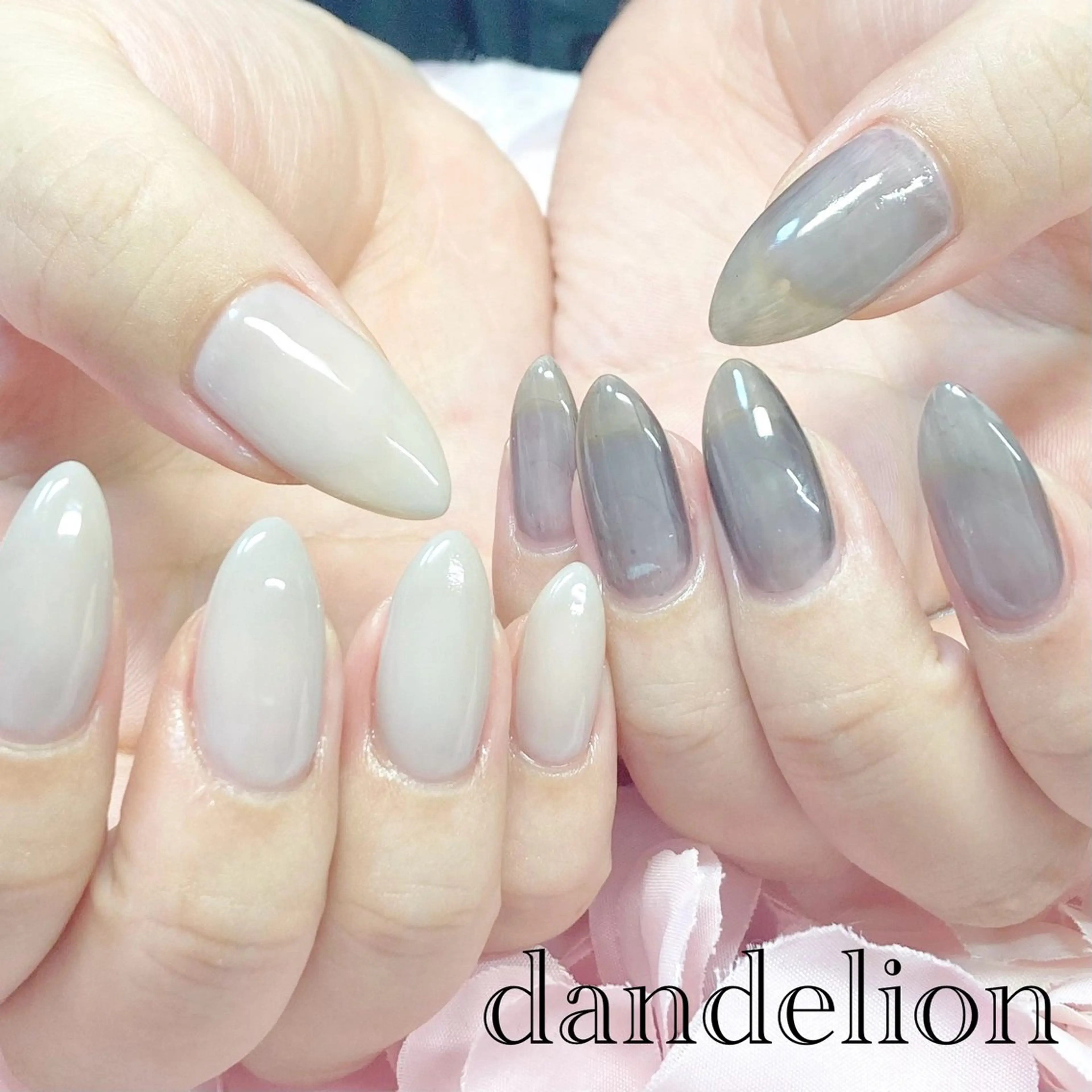 ネイル ハンドネイル ハンドケア dandelion ダンデライオンのネイルデザイン