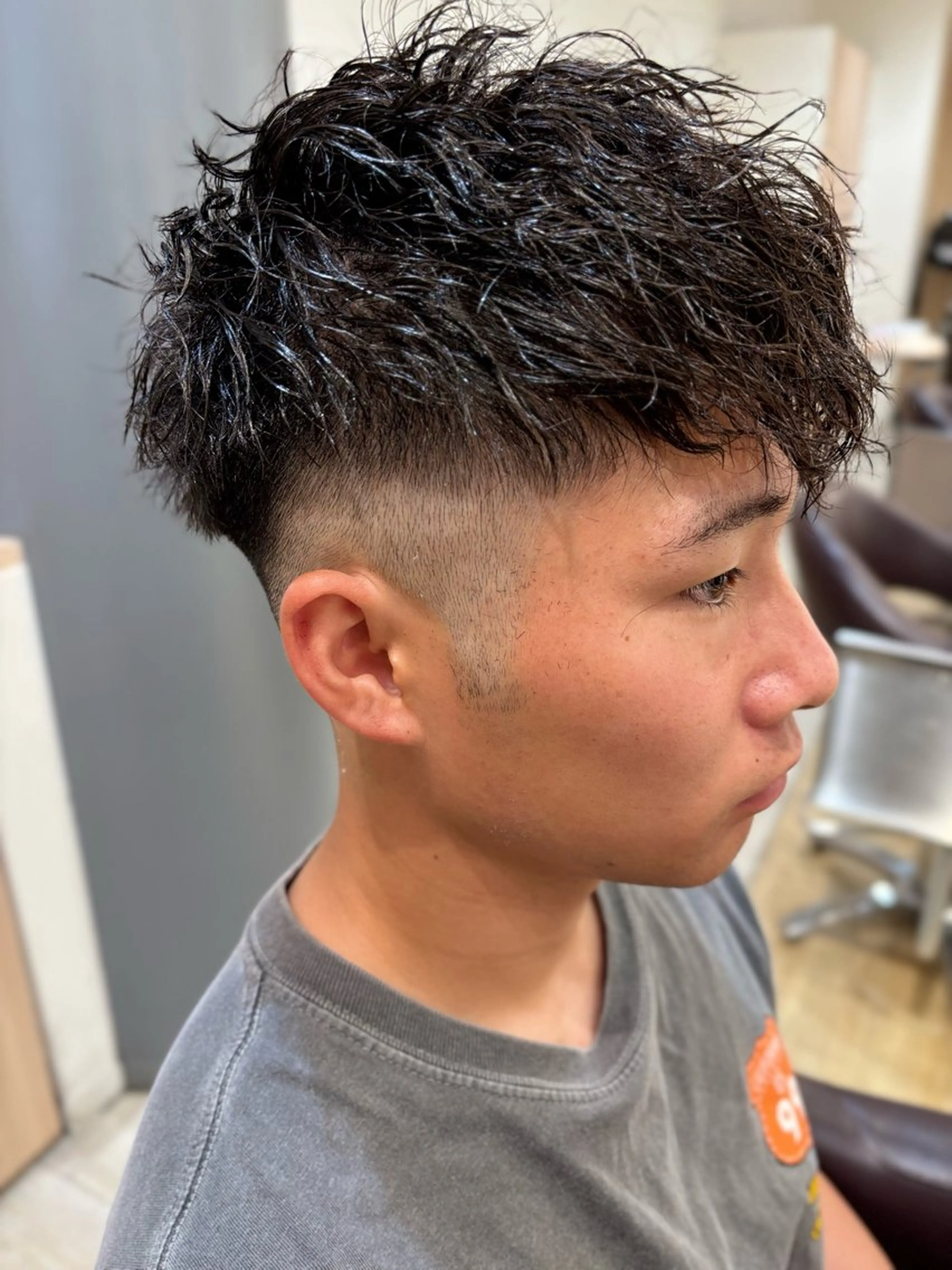 メンズ カット パーマ 黒川 真伍のヘアスタイル