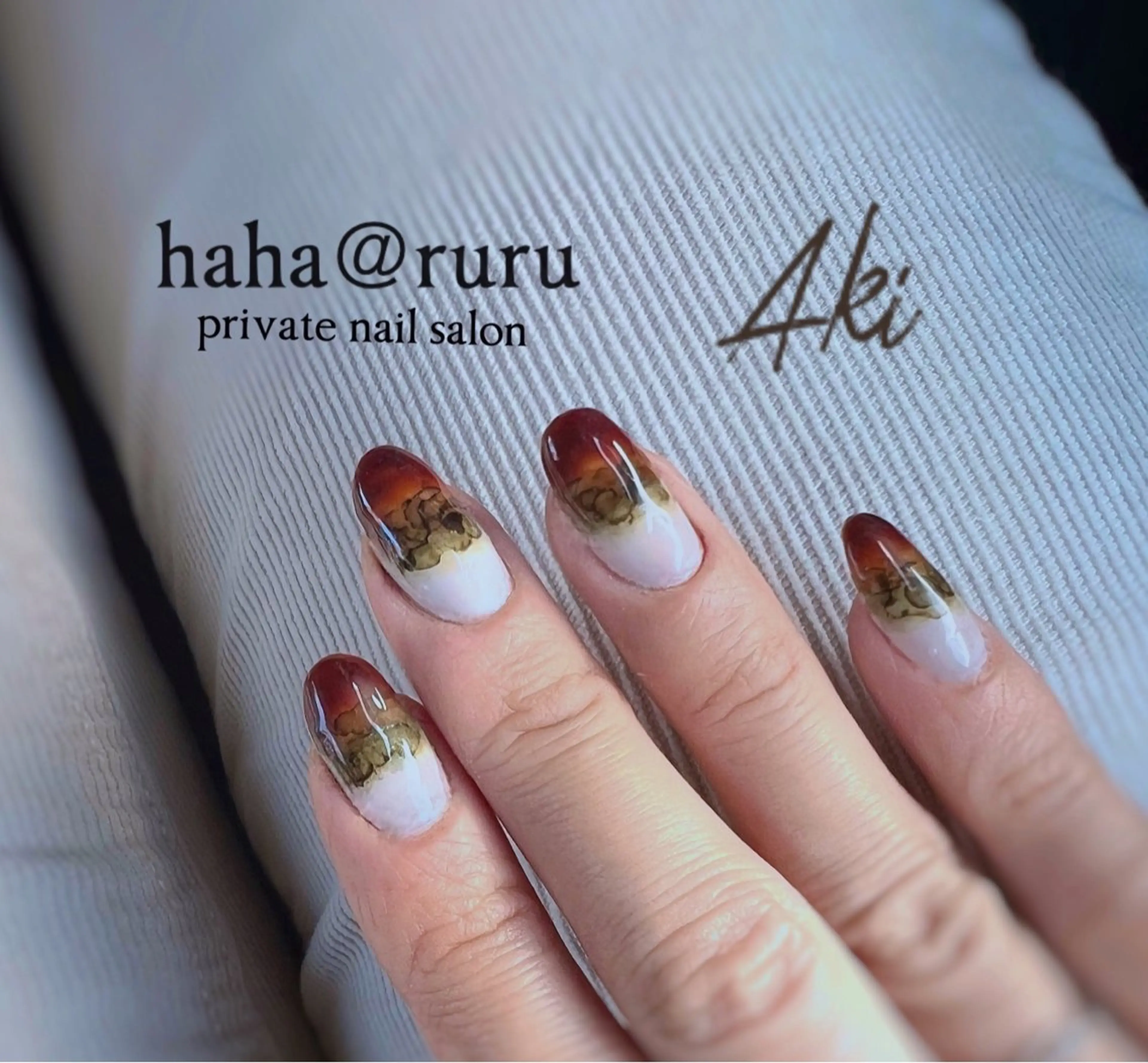 ネイル ニュアンスネイル haha@ ruruのネイルデザイン