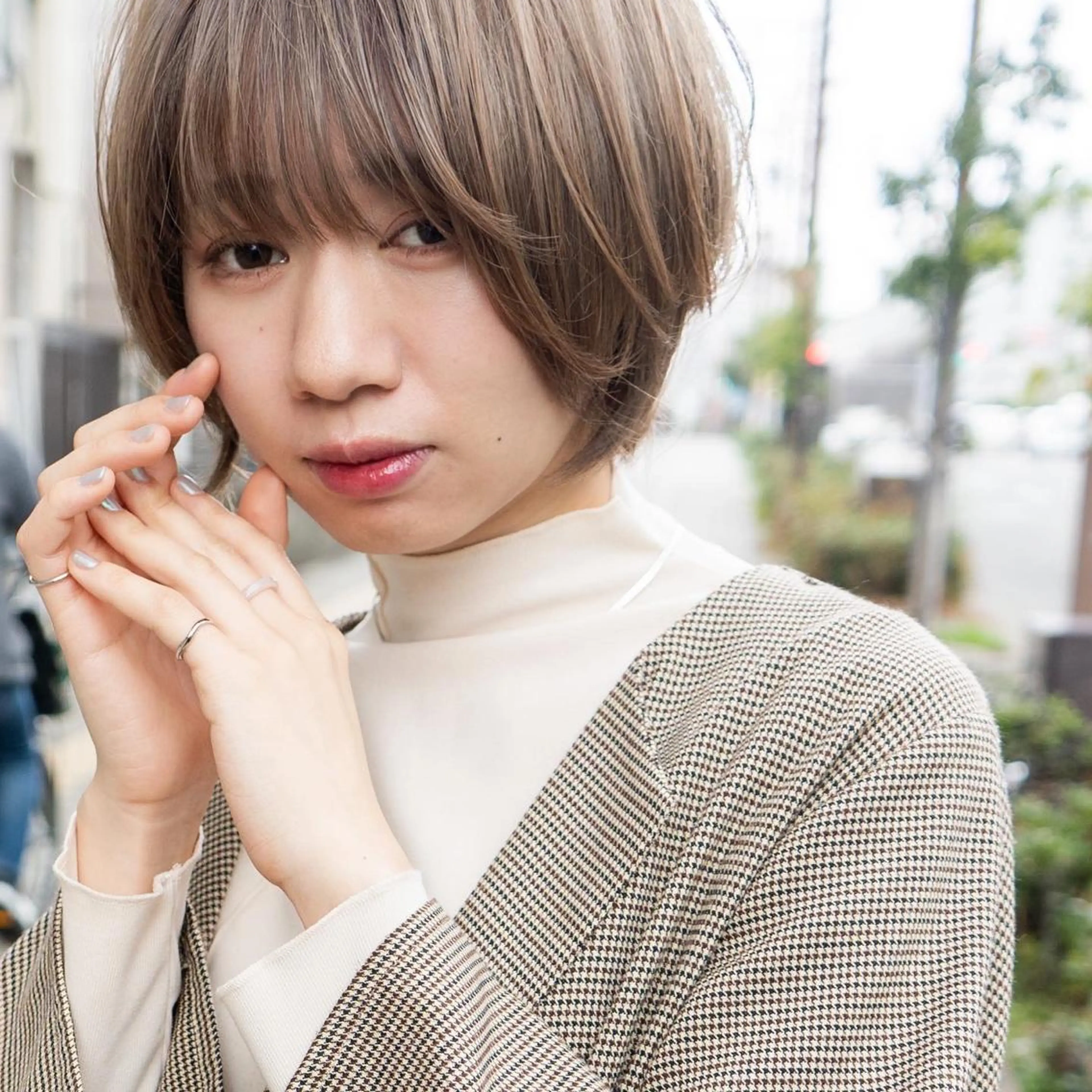 ショート ショートヘア カット ヘアカラー トリートメント 天王寺髪質改善なら よしみさん✨のヘアスタイル