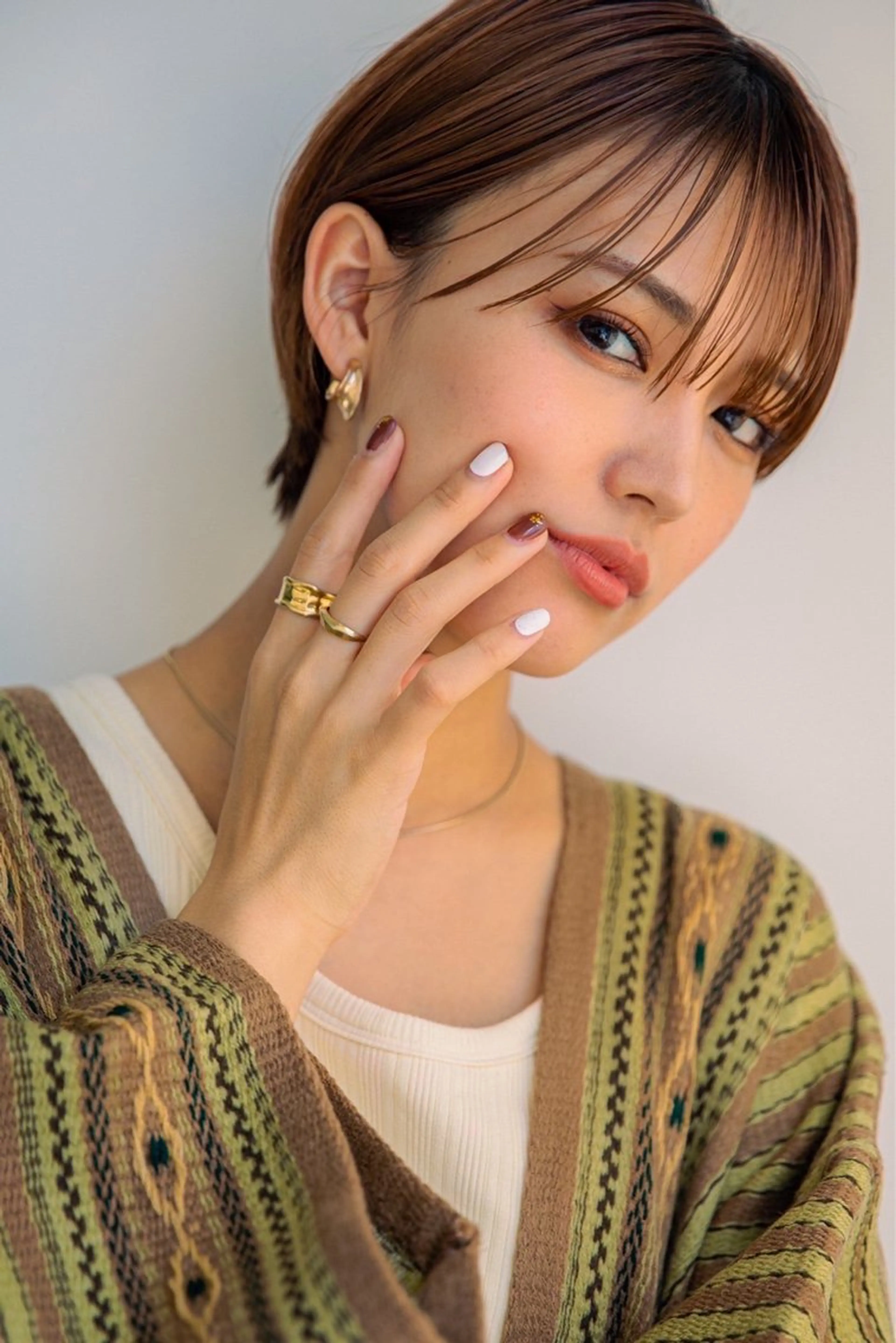 ショート 最新ケアカラー 髪質改善YUTOのヘアスタイル