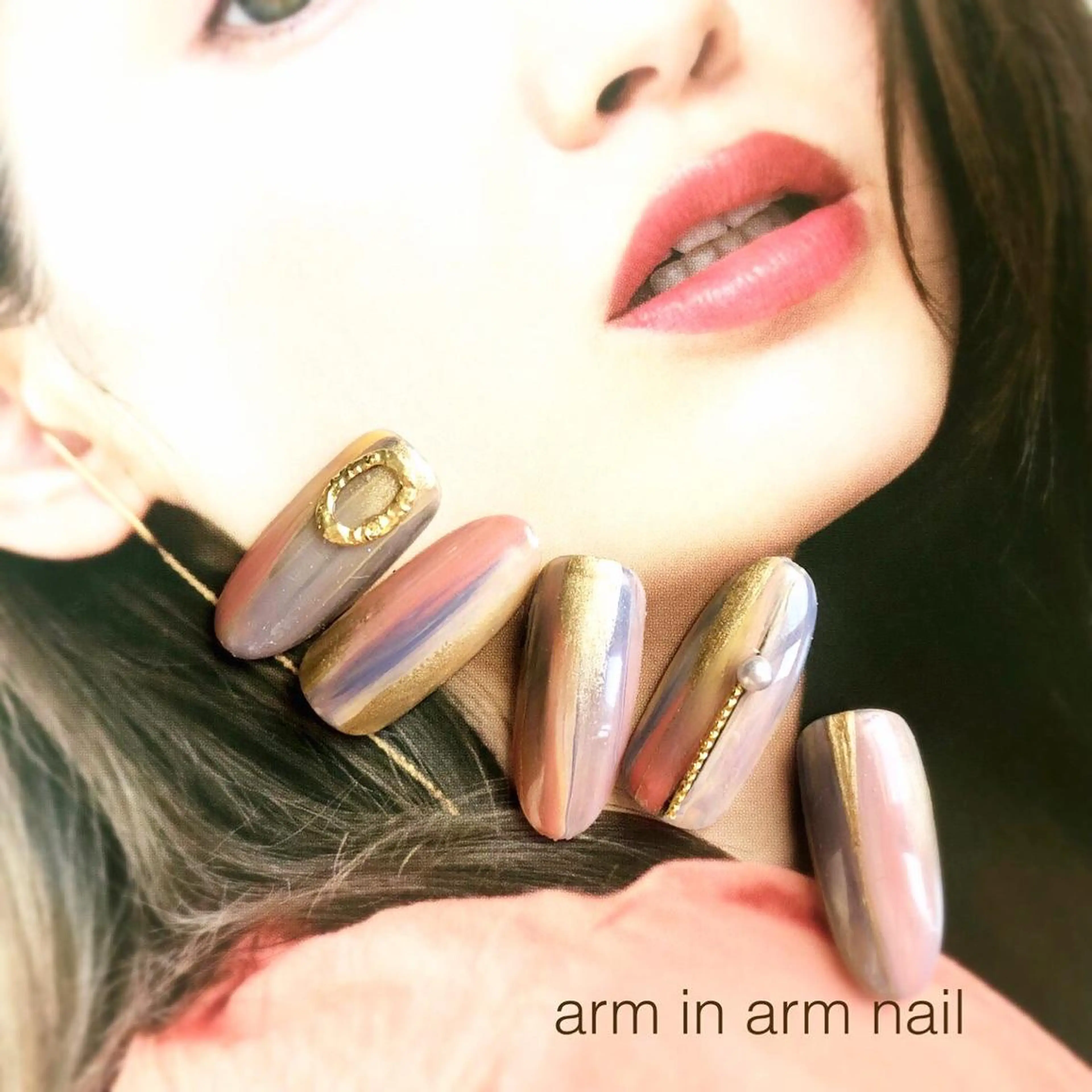 ネイル arm in arm ︎✿Yamamotoのマツエク・マツパデザイン