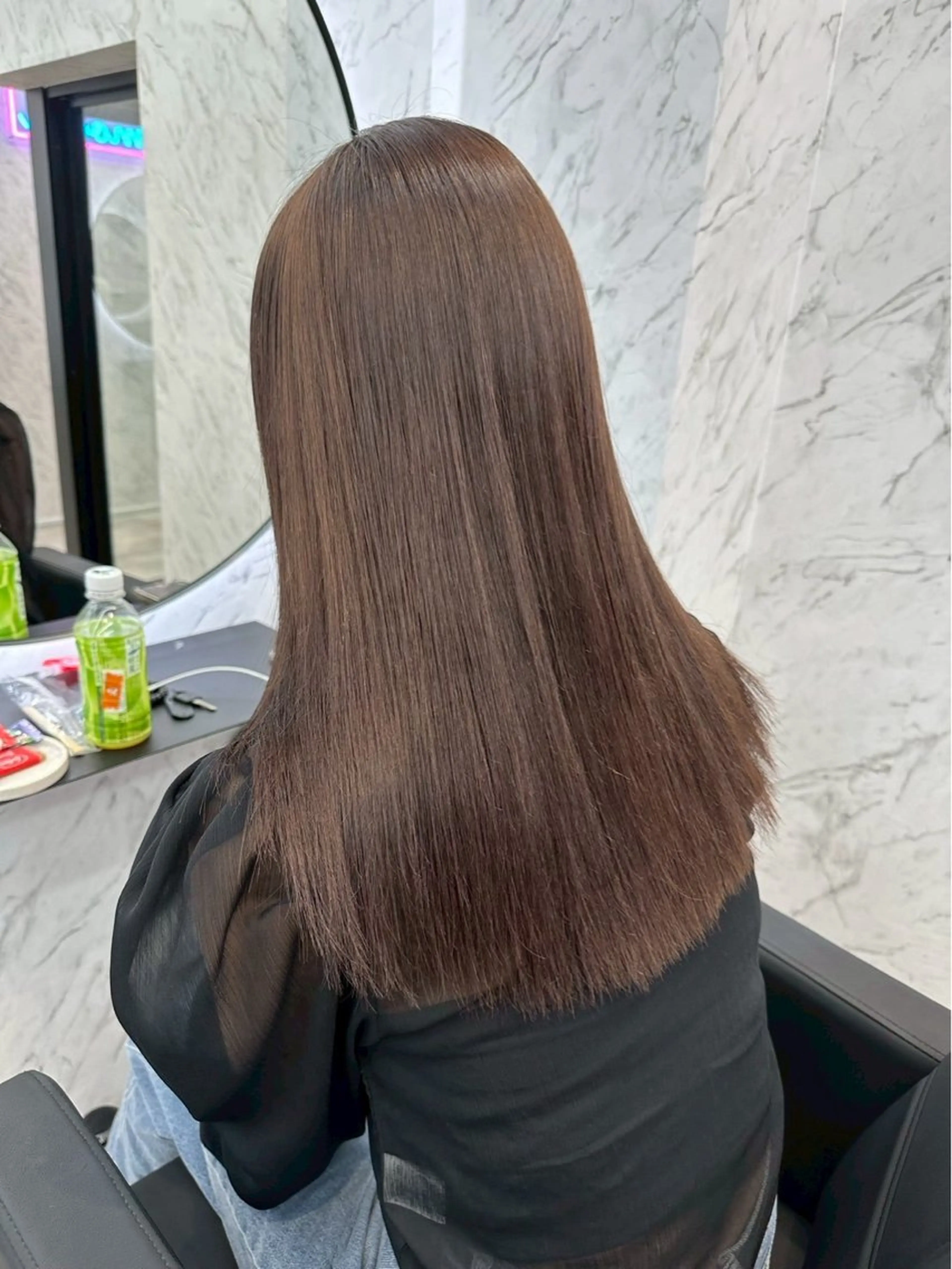 カラー ブラウンカラー ナチュラルブラウン hair salon dot.mooda所属・레온⋆✦ Leon 透明感✨️Colorのヘアスタイル