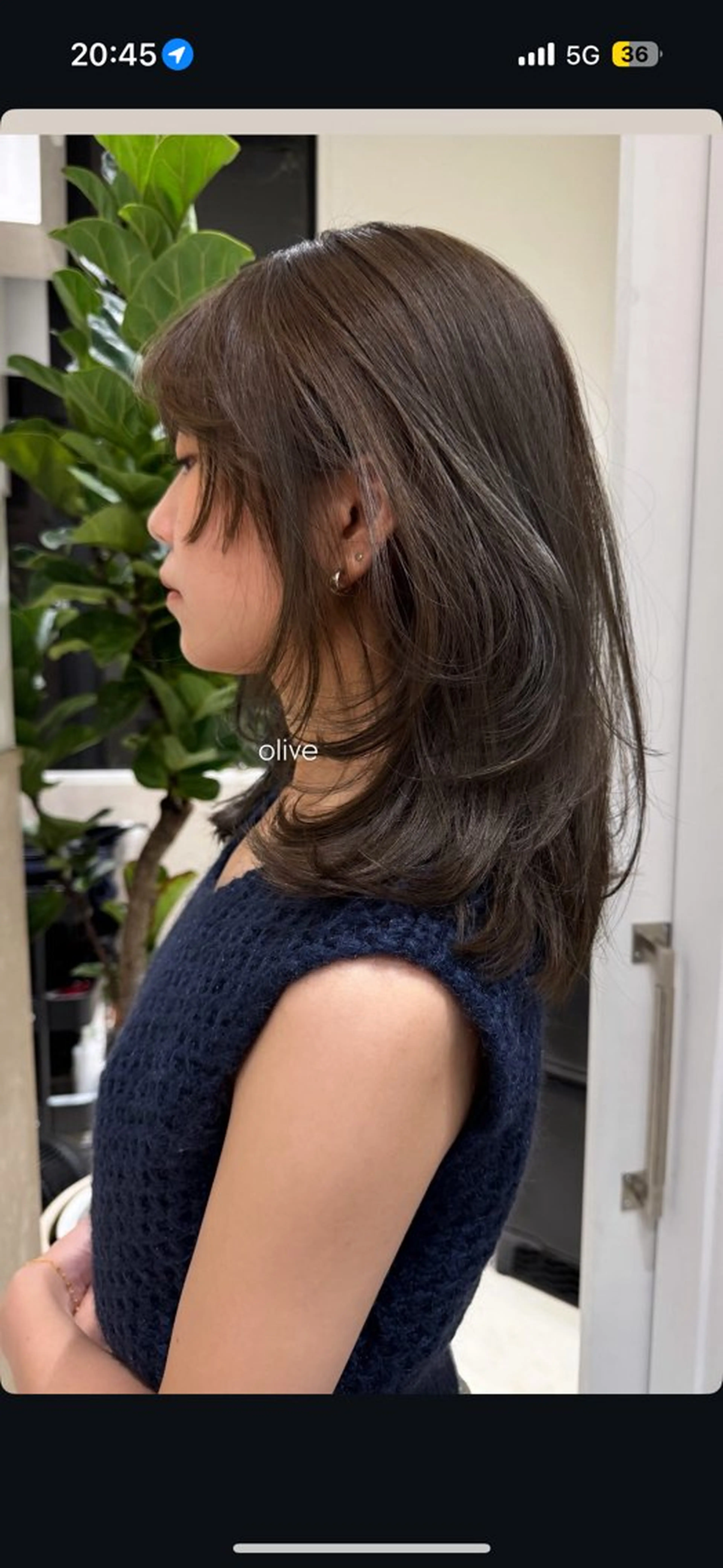 ミディアム 捺葵 @72tomi__のヘアスタイル