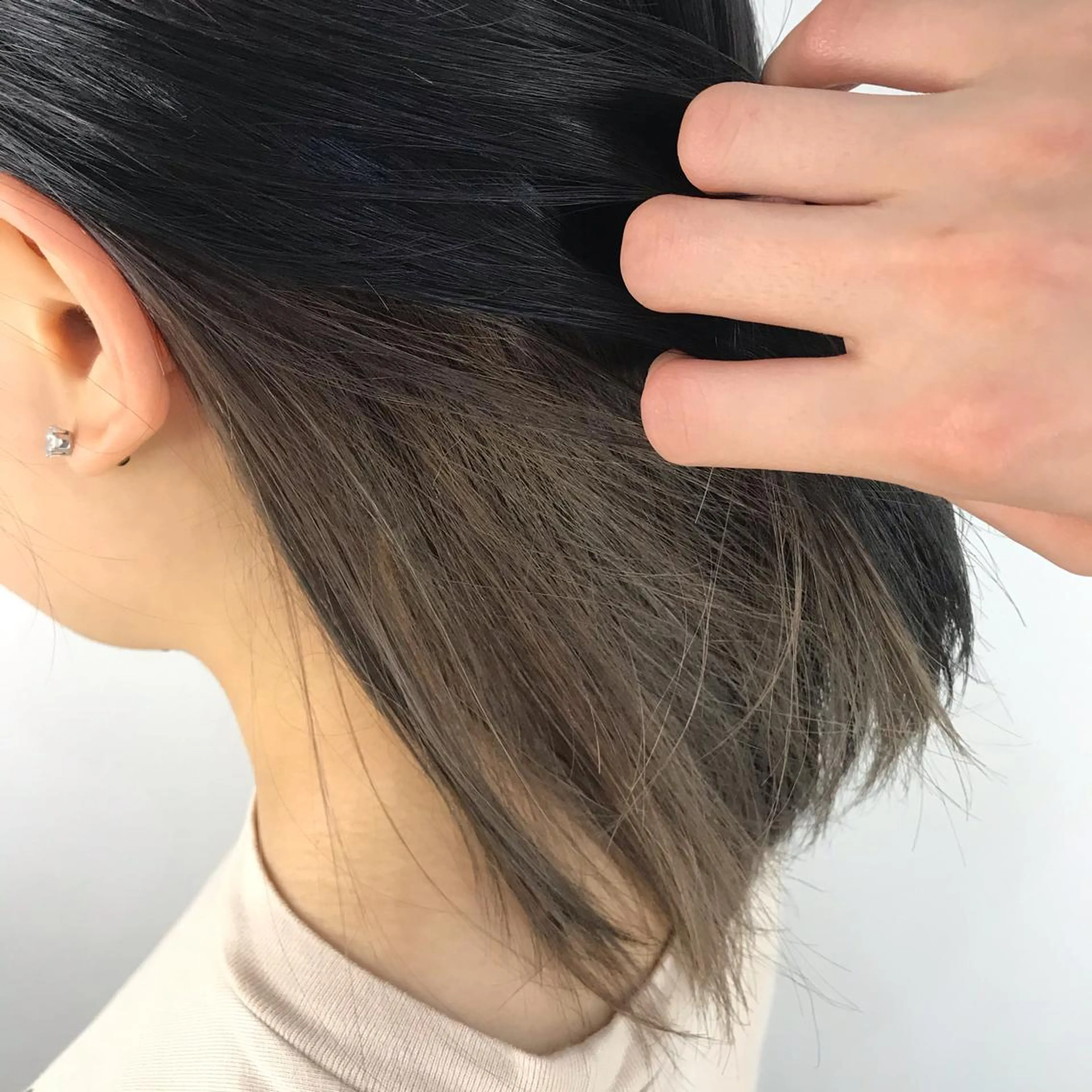 ミディアム カラー 飯塚 青空のヘアスタイル