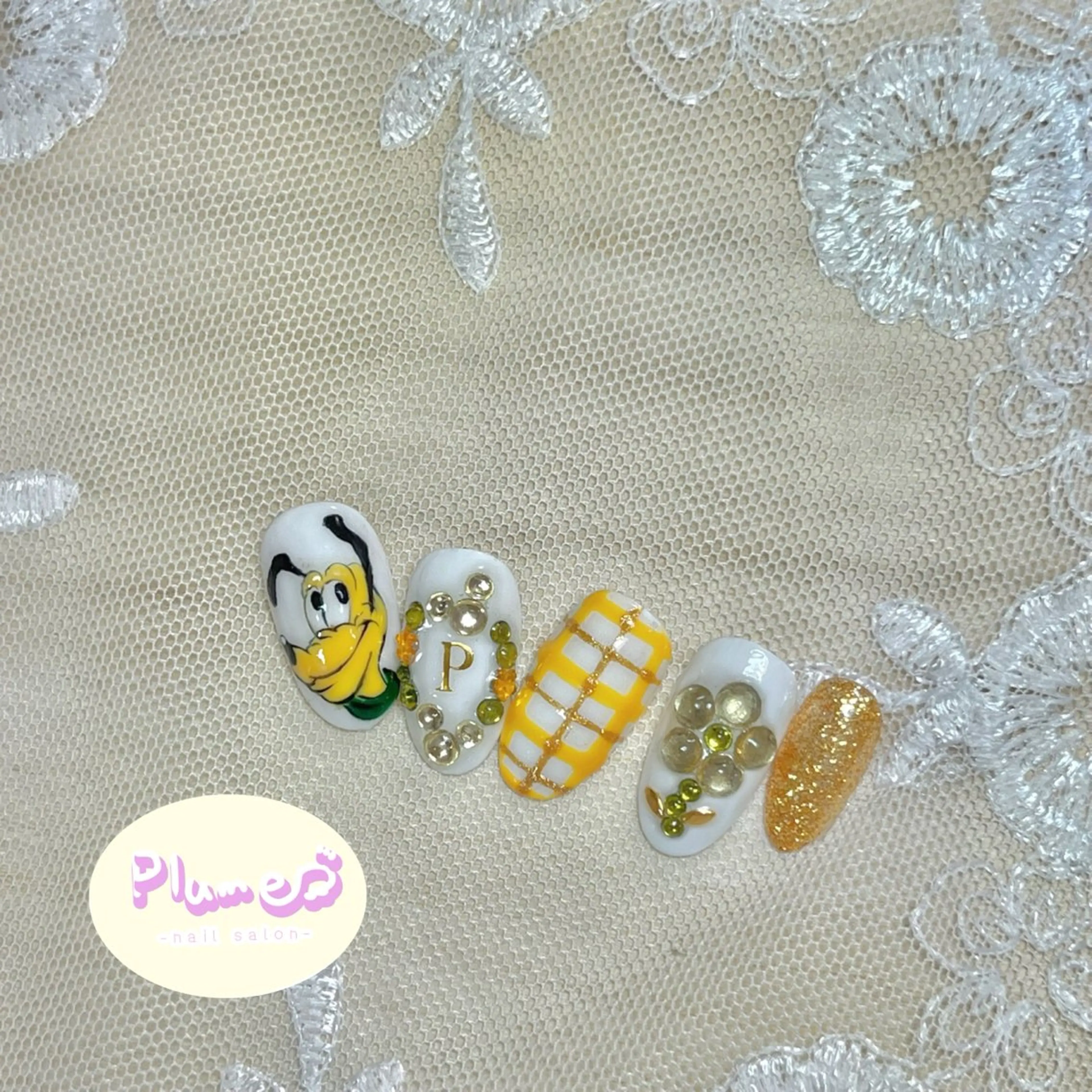 キャラクターネイル（オフ無料）キャラクター1本➕デザインの写真