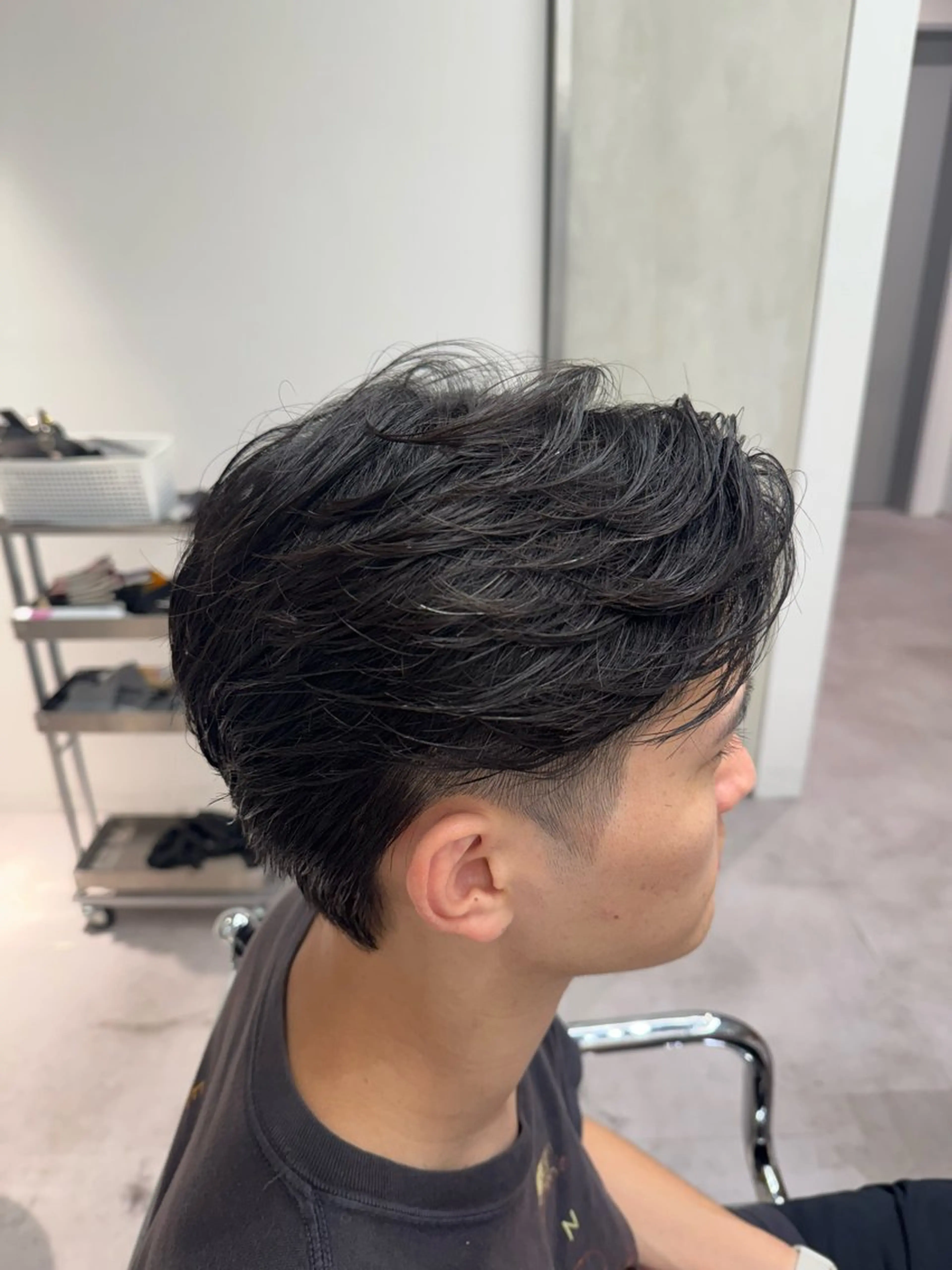 パーマ メンズ フェザーパーマ メンズパーマ ブリーチ/パーマ特化 片平和寿のヘアスタイル