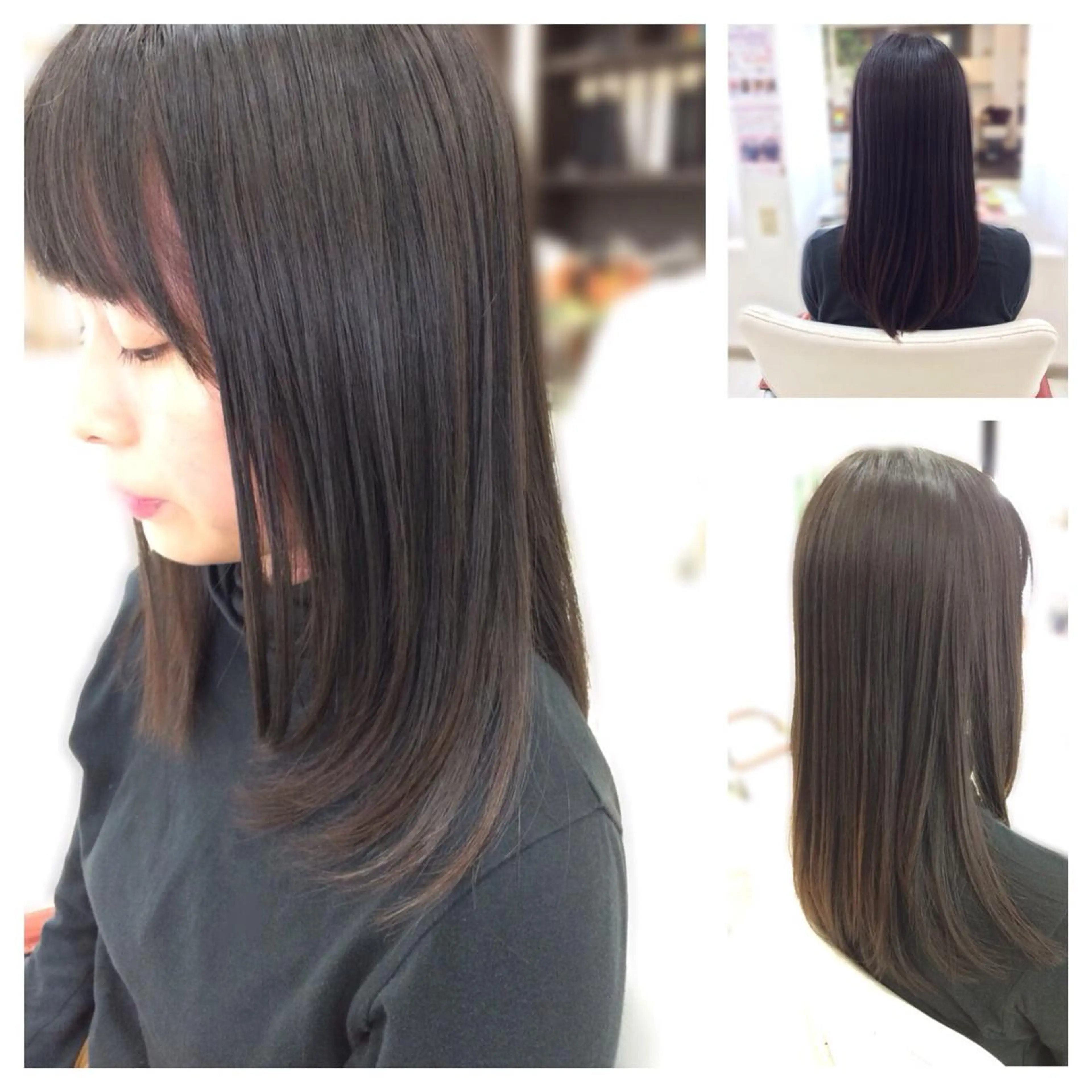 セミロング いけだ ゆうのヘアスタイル