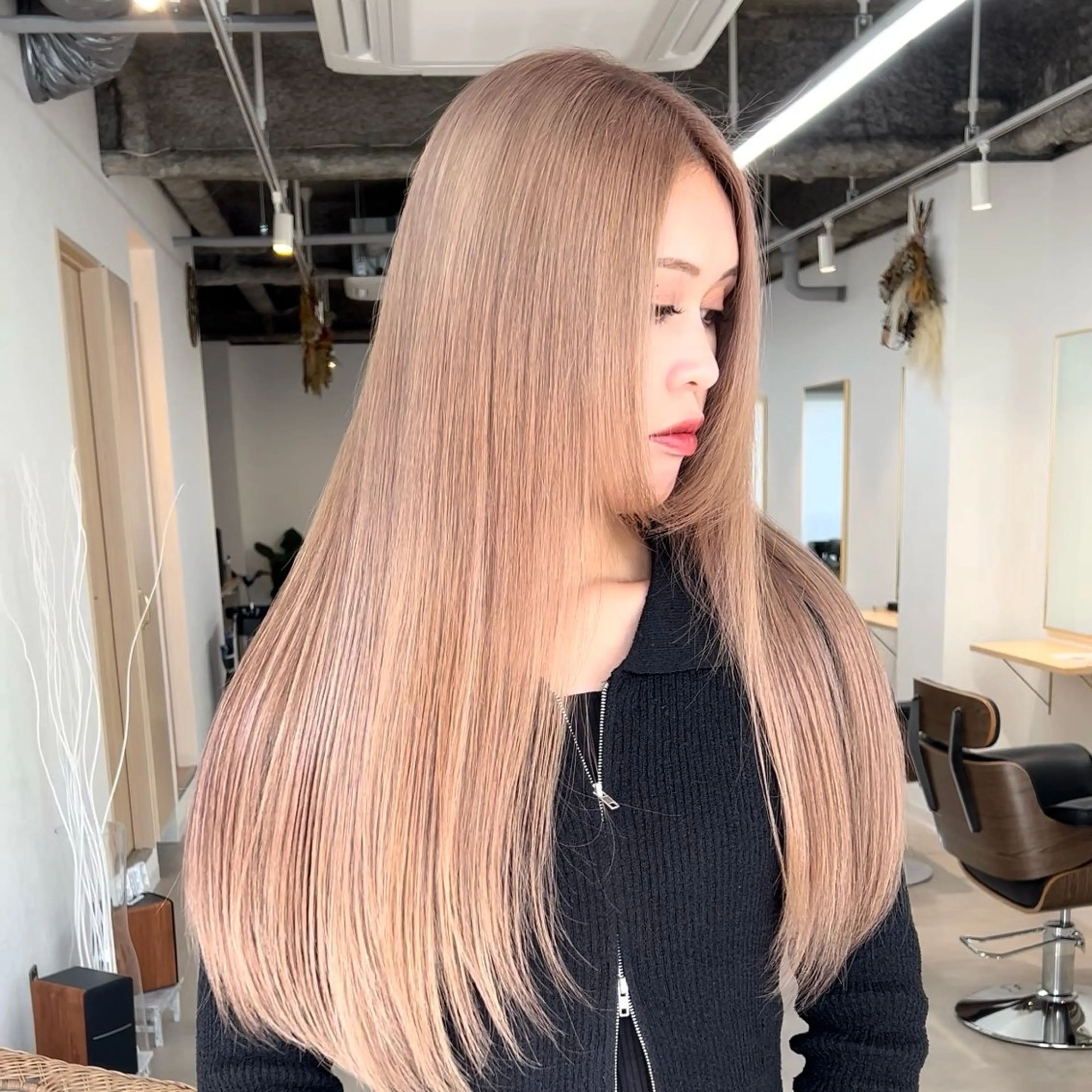 ロング カラー カット ヘアカラー トリートメント ボブ/韓国ボブ/ブリ ーチ/鈴木康平のヘアスタイル