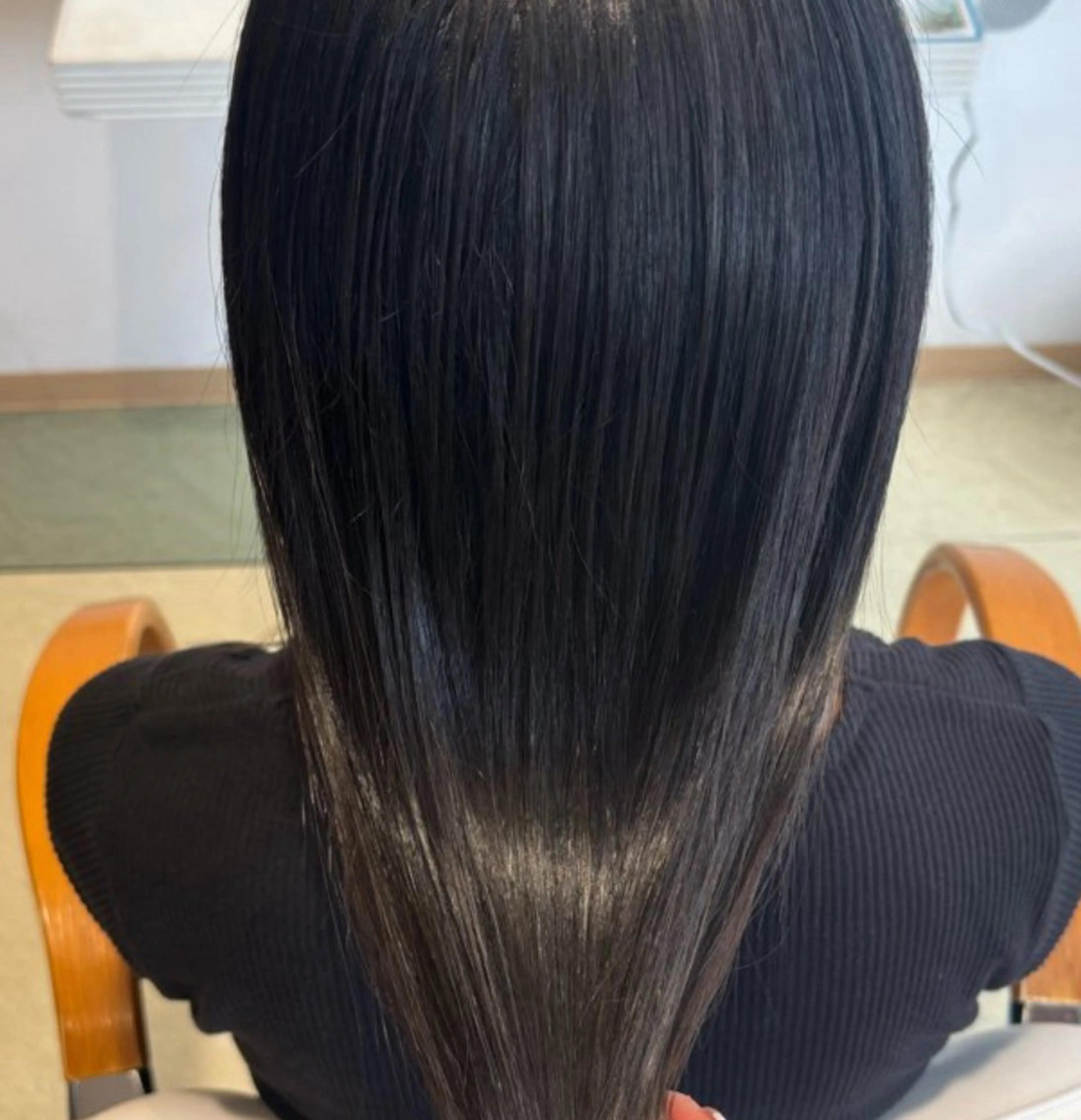 ロング カラー ケアカラー 髪質改善 ロング トリートメント 透明感カラー/ くびれヘア/ユウユのヘアスタイル