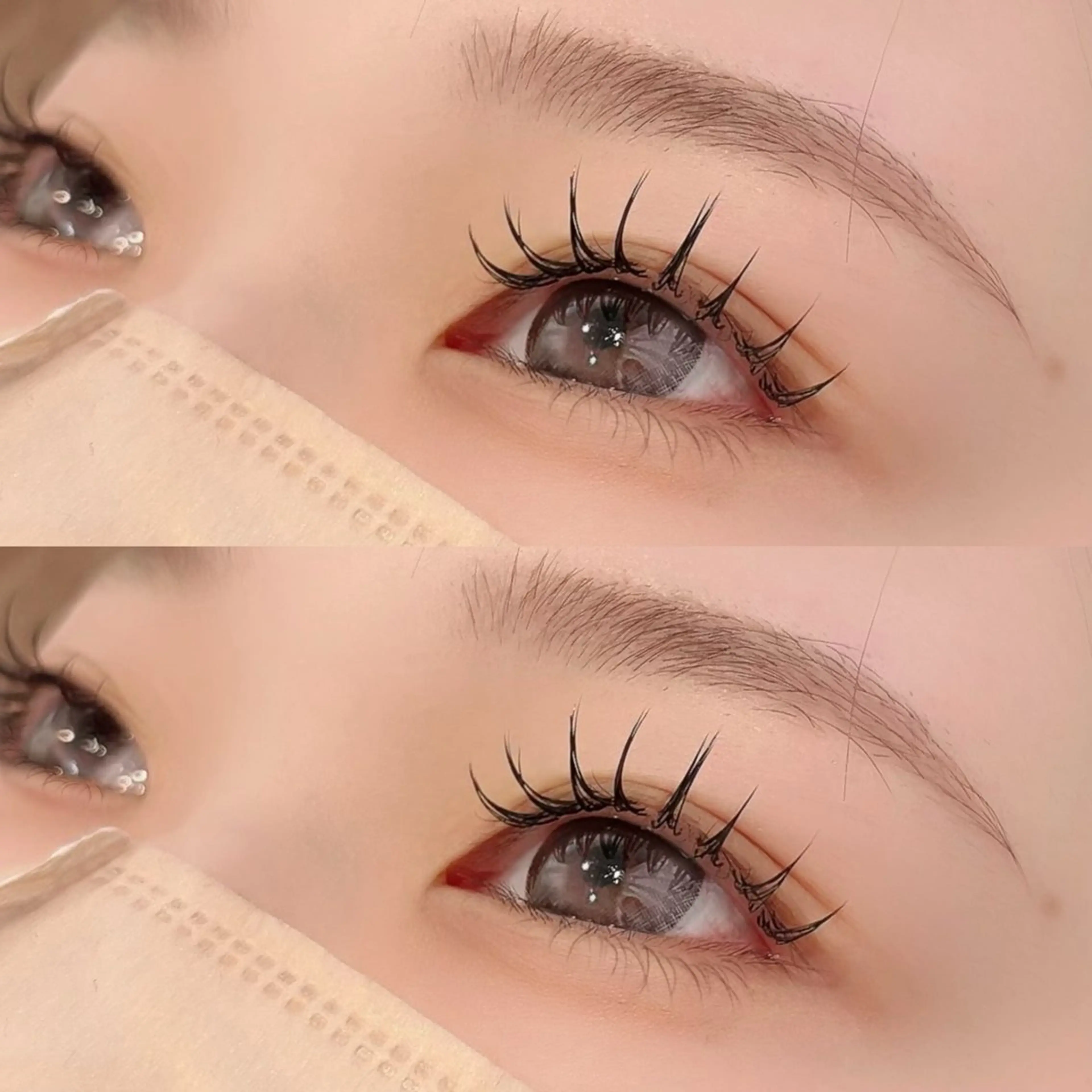 マツエク・マツパ 透明感つやカラー🎀 ／マツエクのヘアスタイル