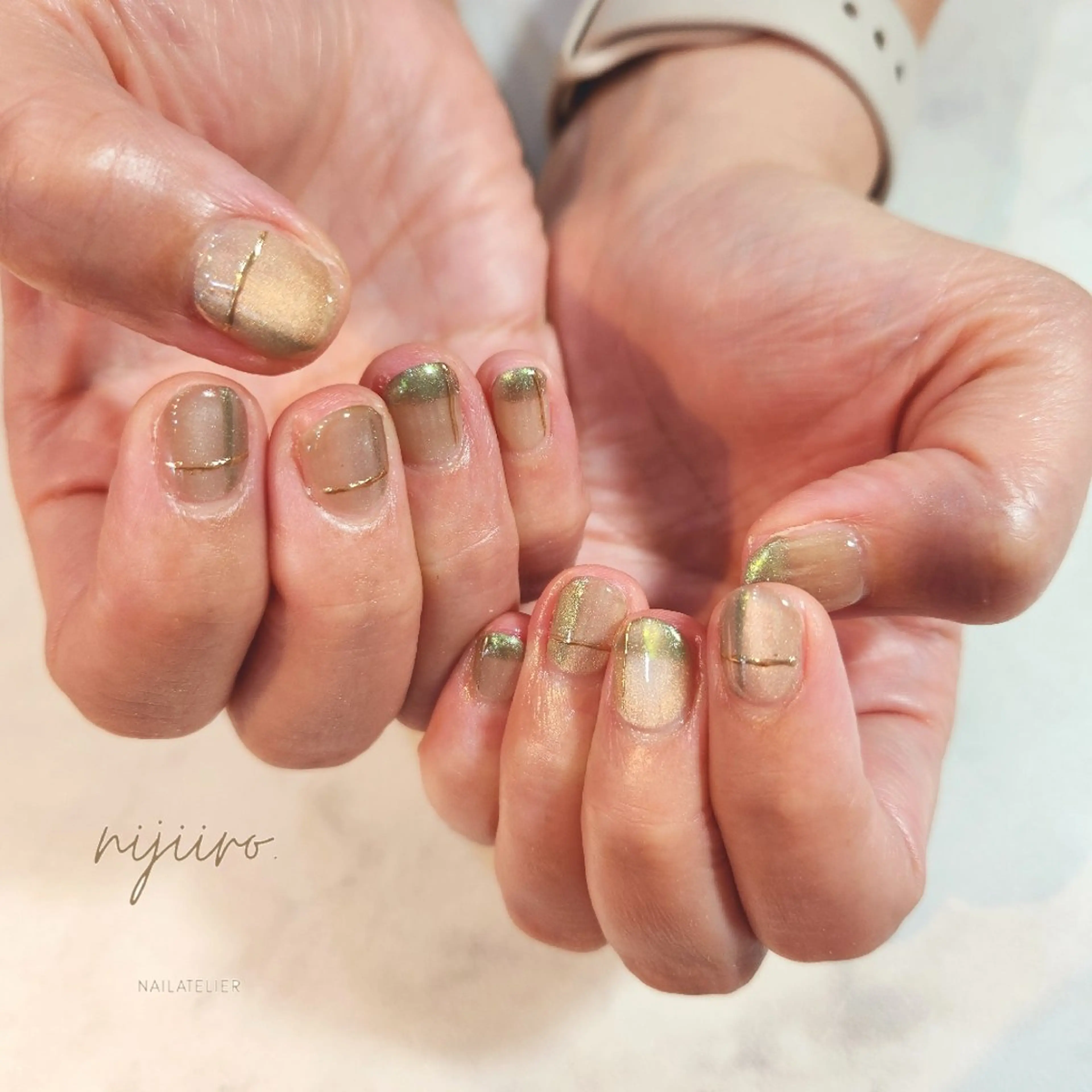 ネイル ハンドネイル nailatelier nijiiro.所属・nijiiro🌈 サトウのネイルデザイン