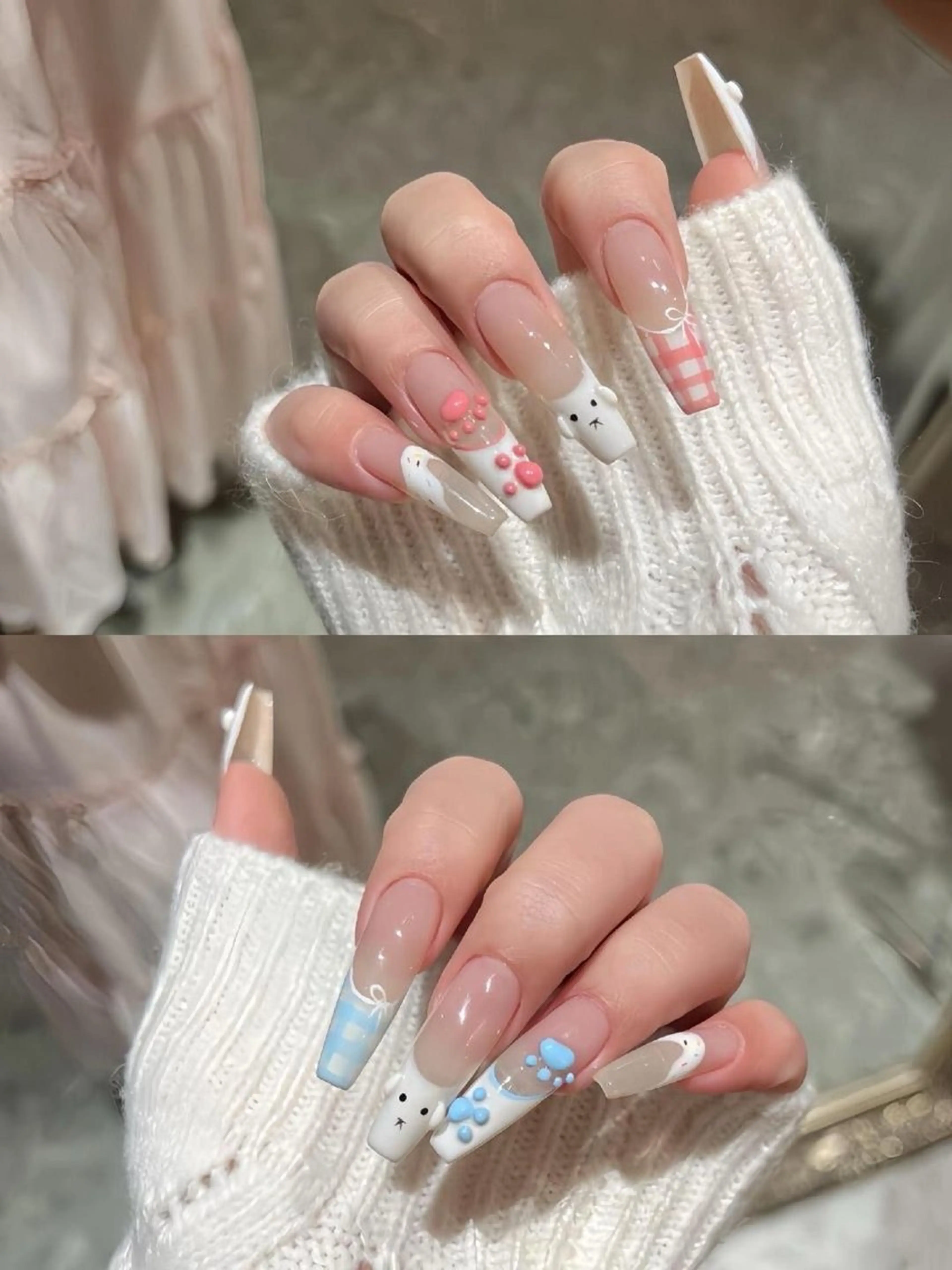 ネイル 長さ出し フレンチネイル グラデーション 卒業式 マグネットネイル ハンドネイル MIHANA NAILのネイルデザイン