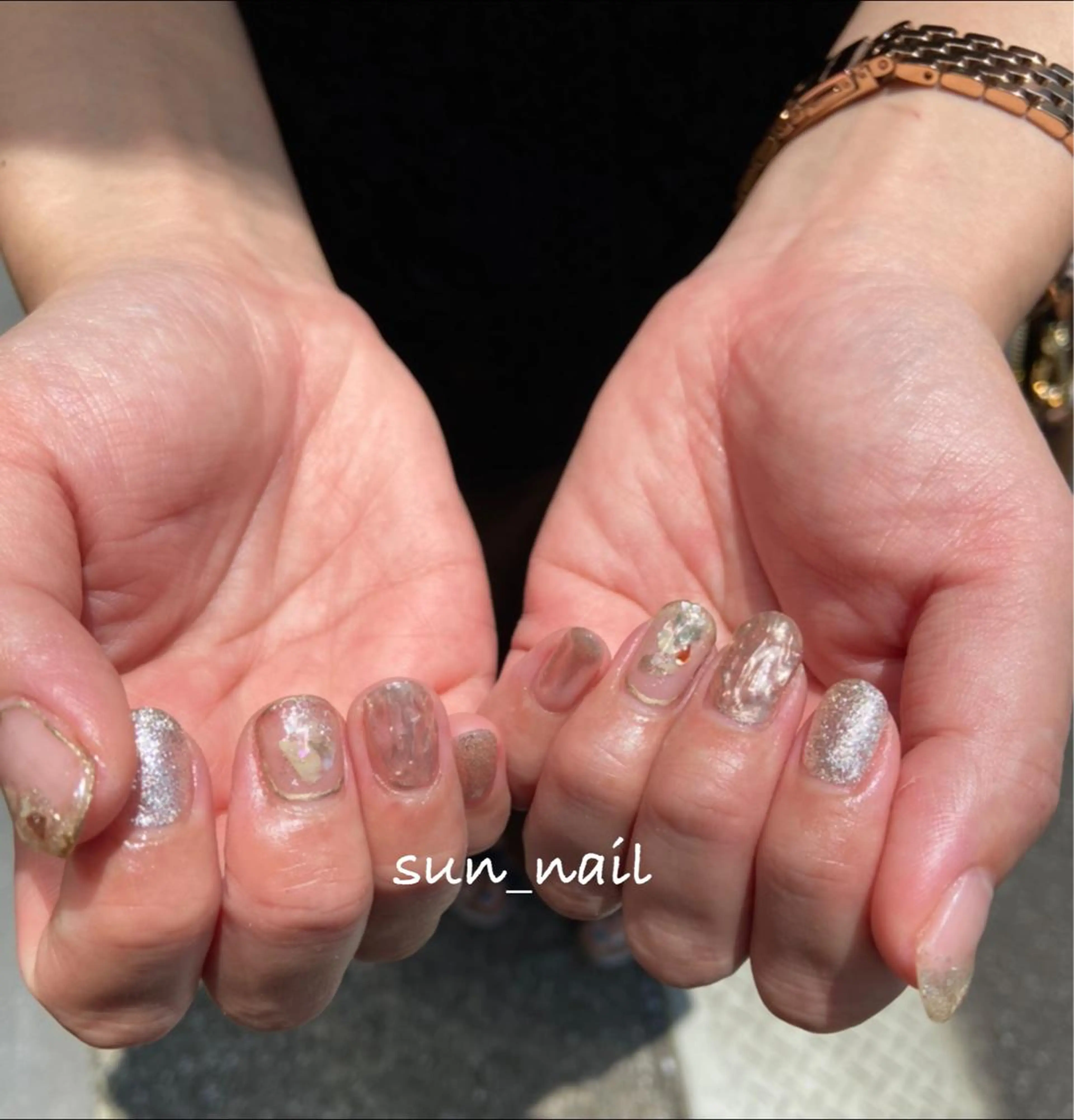 ネイル アートネイル クリアネイル ミラーネイル ニュアンスネイル . unffのネイルデザイン