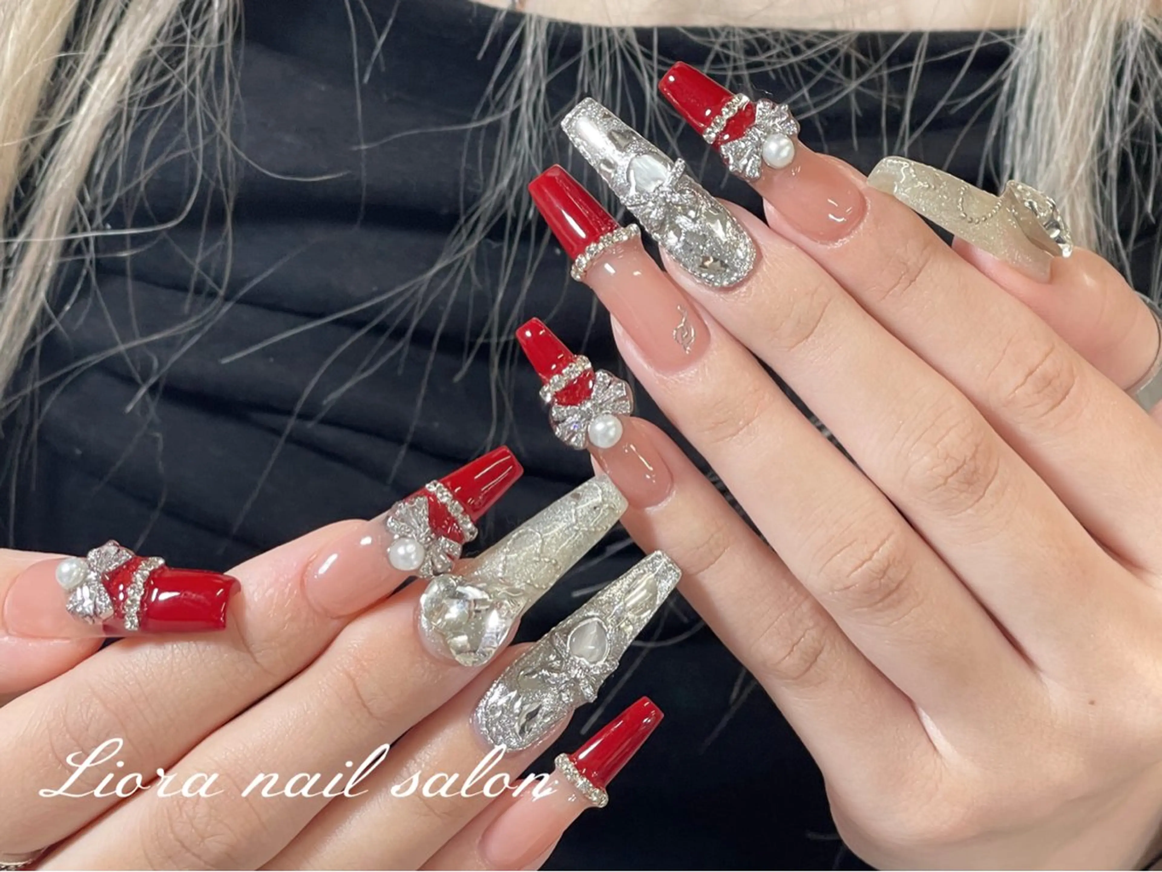 ネイル チークネイル フットネイル フレンチネイル ジェルネイル ガーリー ハンドネイル Liora nail スカルプ専門店のネイルデザイン