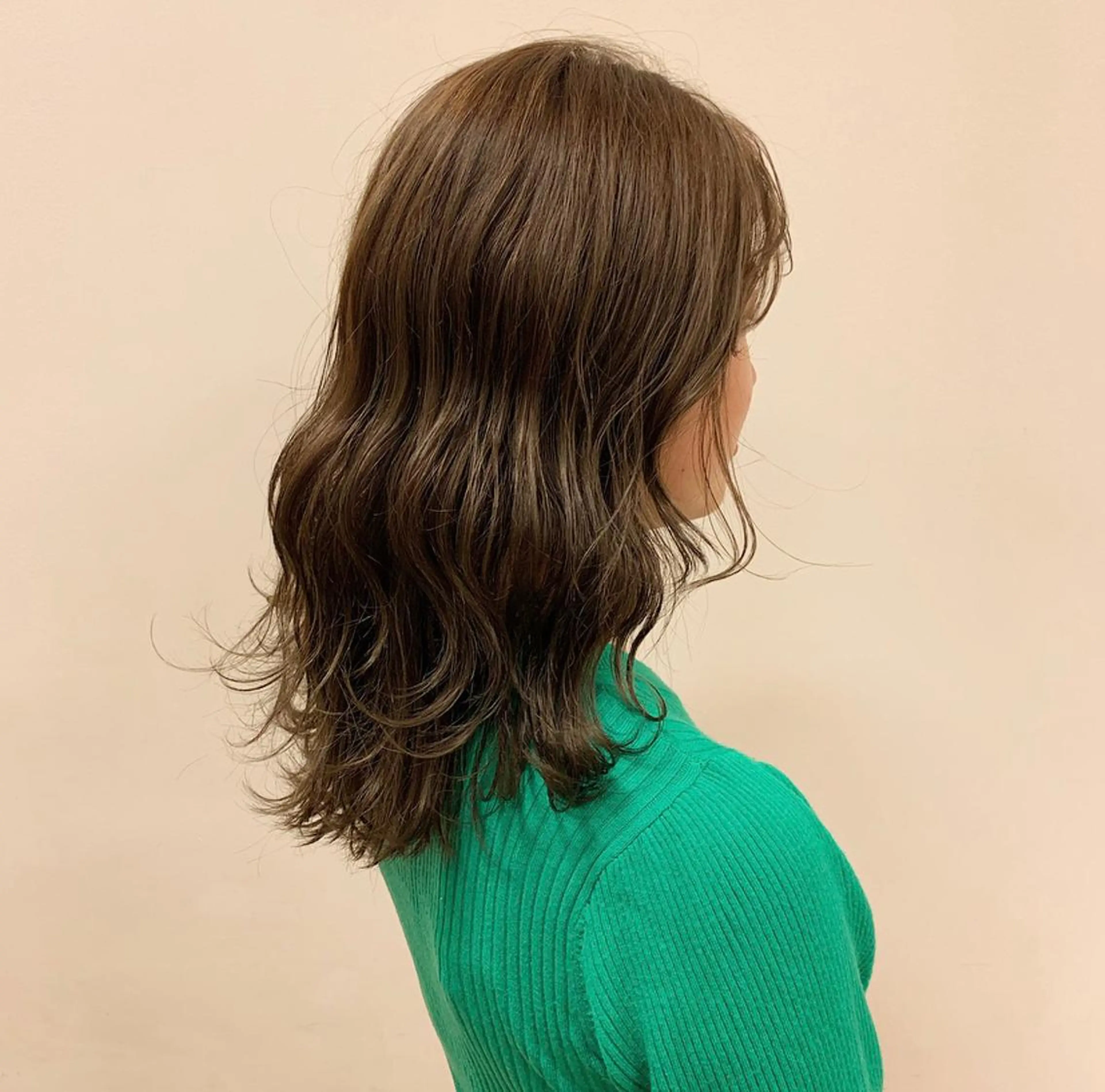 セミロング カラー ヘアアレンジ グレージュ ボブ美容師 /馬場 翼のヘアスタイル