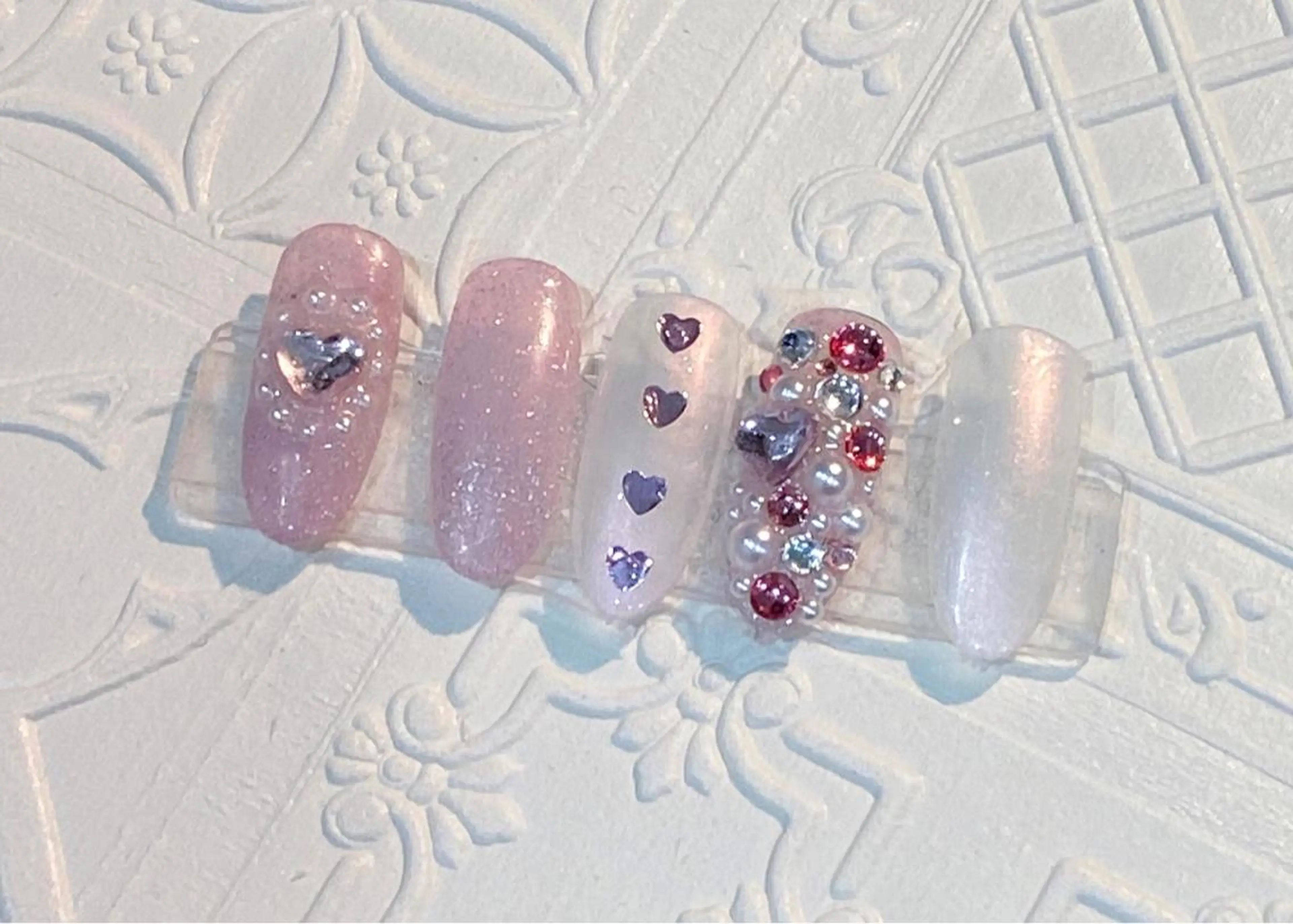 ネイル バレンタイン ハンドネイル MSSugar Nailのネイルデザイン