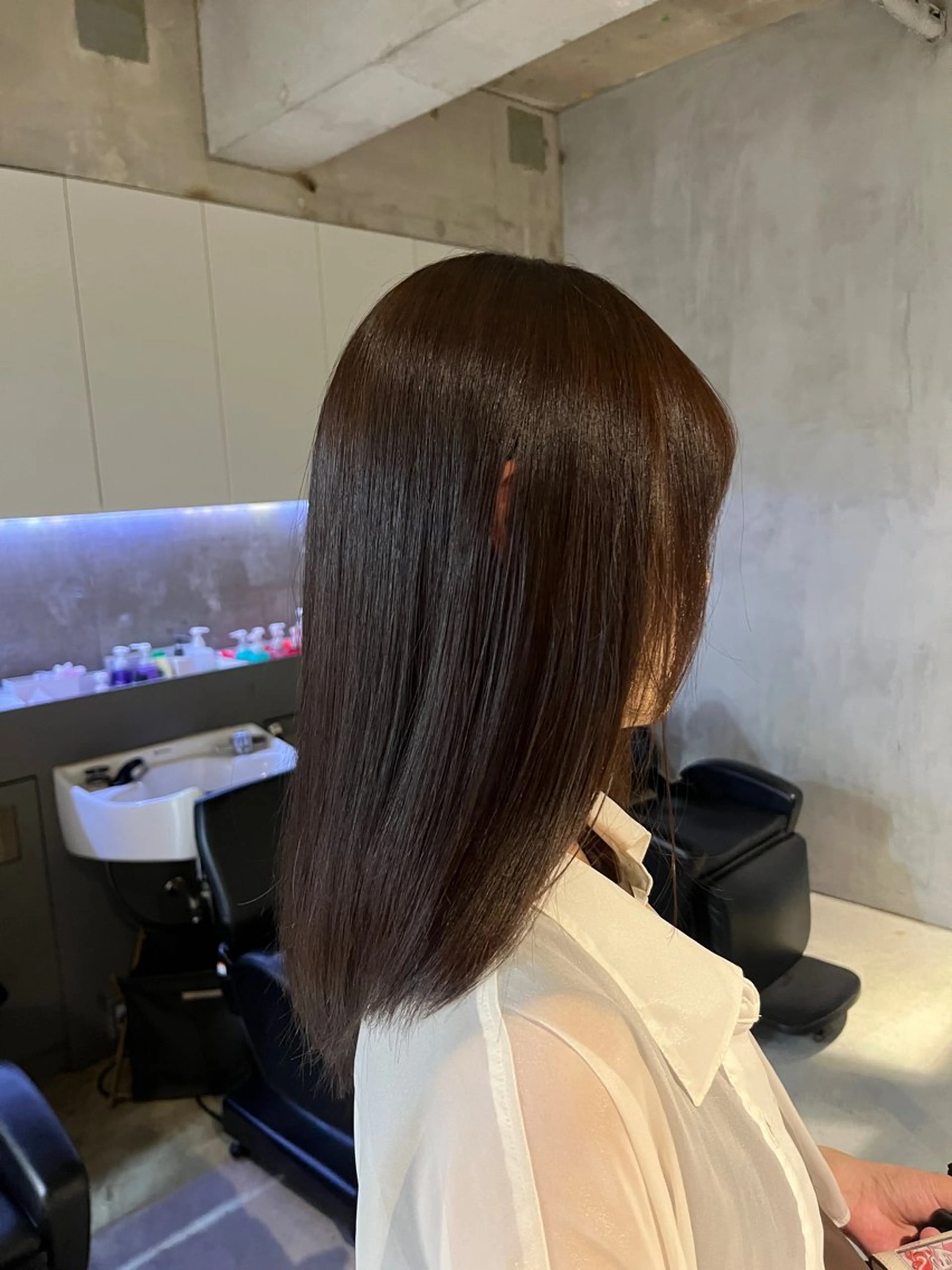 セミロング カラー ヘアカラー elima 調布所属・ちせ/ 透明感カラー /調布˚ 🦢₊✧のヘアスタイル