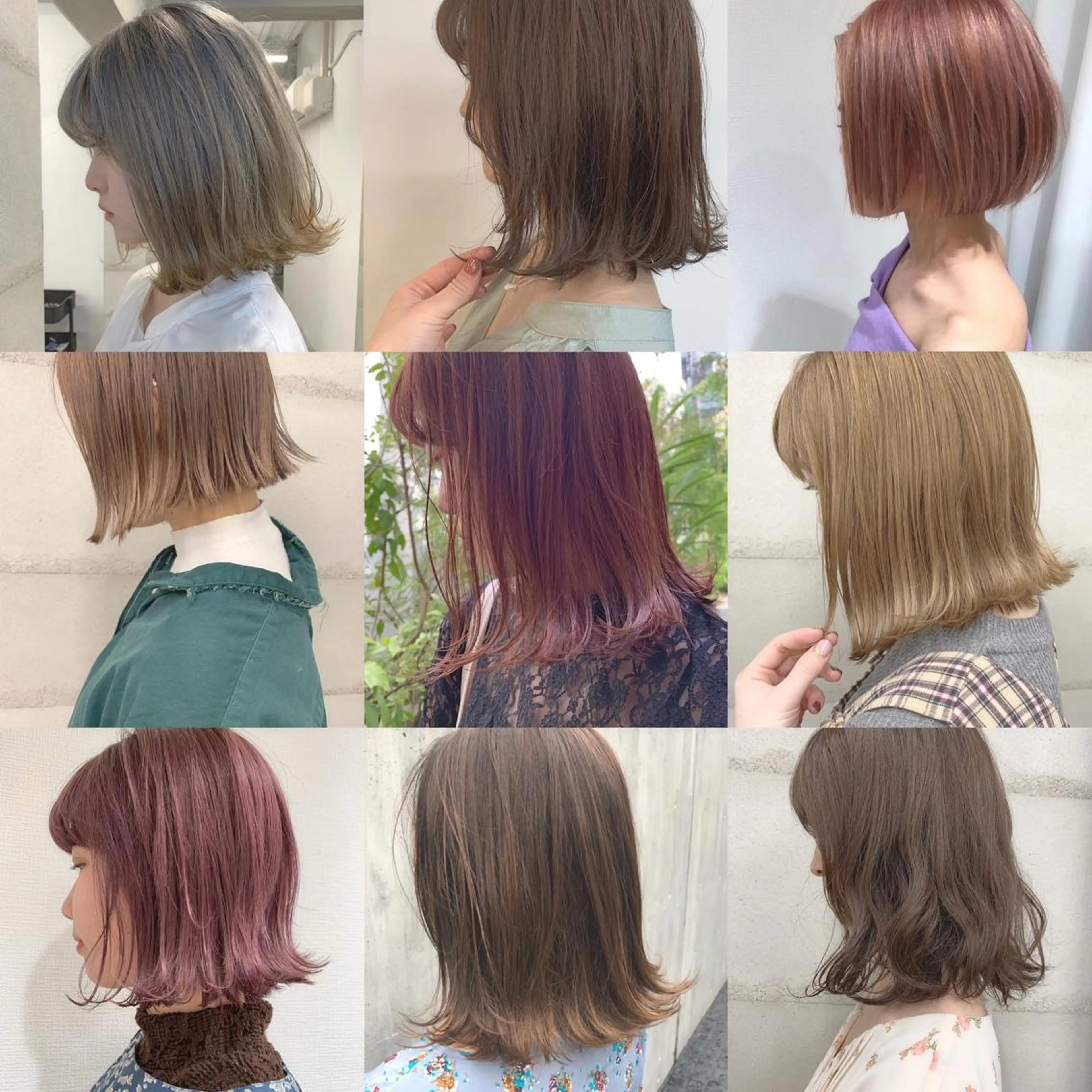 ショート カラー 透明感/オリーブ/ グレージュ/YUKAのヘアスタイル