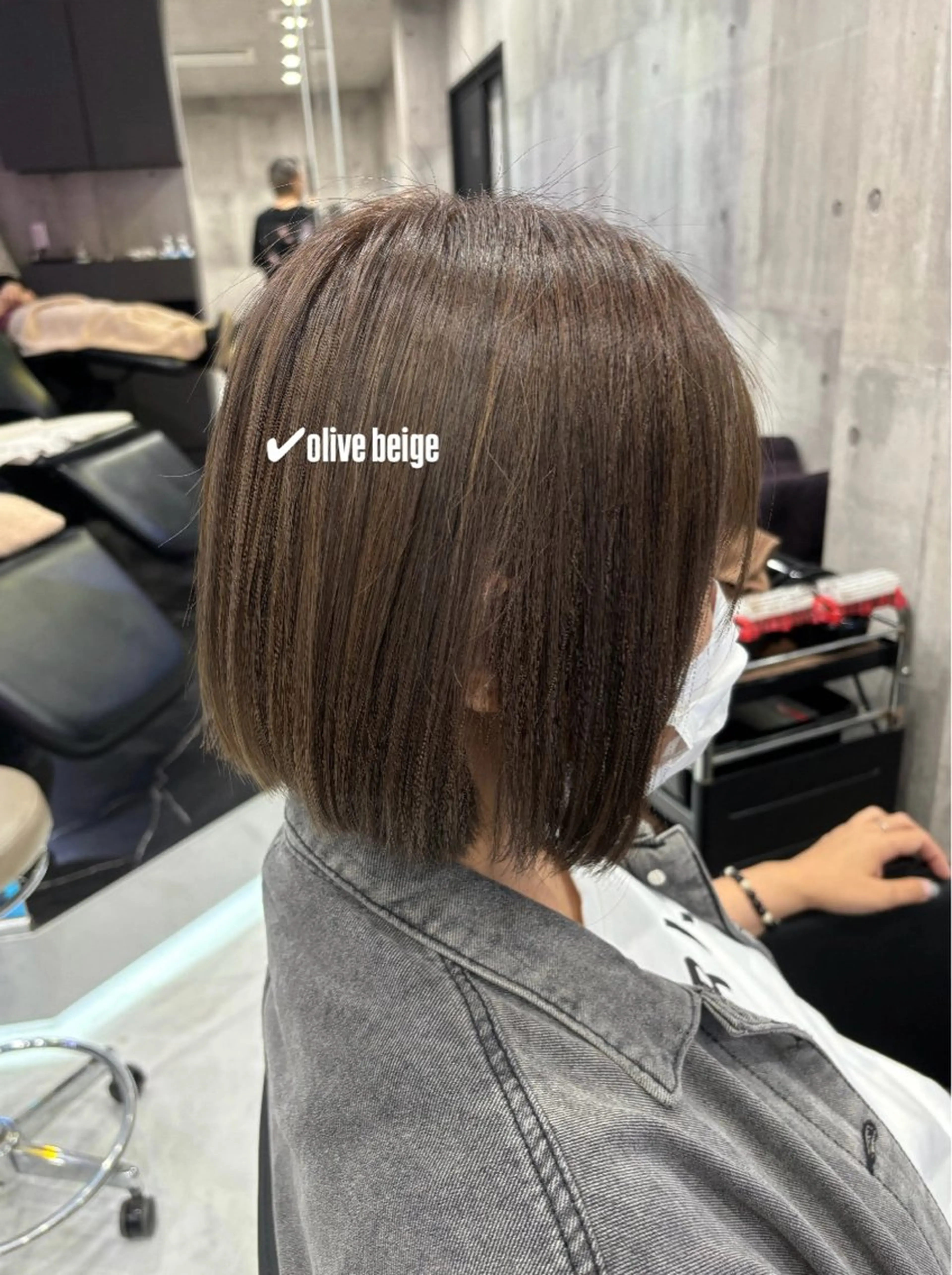 ショート カット ヘアカラー トリートメント ボブ／"質感再生"艶 カラー🫧sHOMaのヘアスタイル