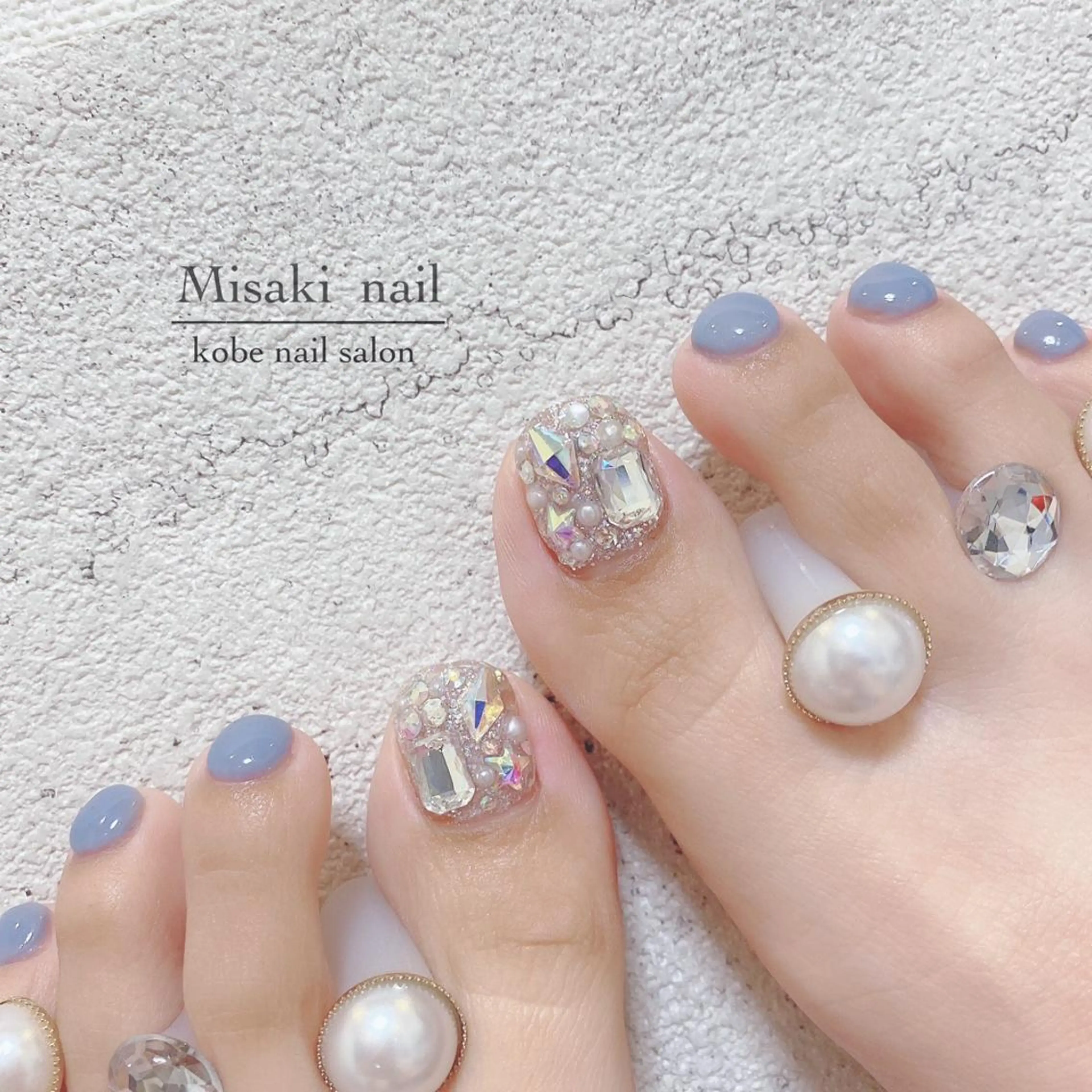 ネイル 韓国ネイル ワンホンネイル フットネイル nailsalon miinailsのネイルデザイン