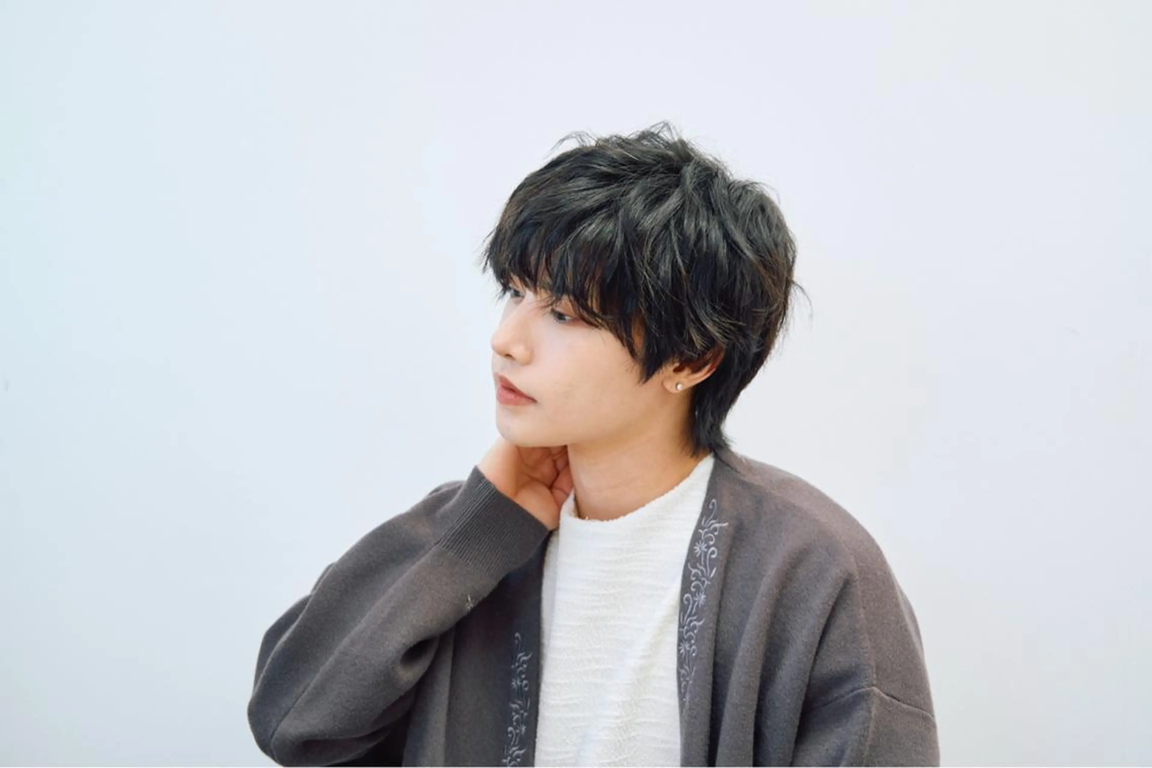 ショート パーマ メンズ マッシュウルフ マッシュ メンズパーマ メンズウルフカット ウルフカット メンズ専門美容師✂︎ 大庭勝己のヘアスタイル