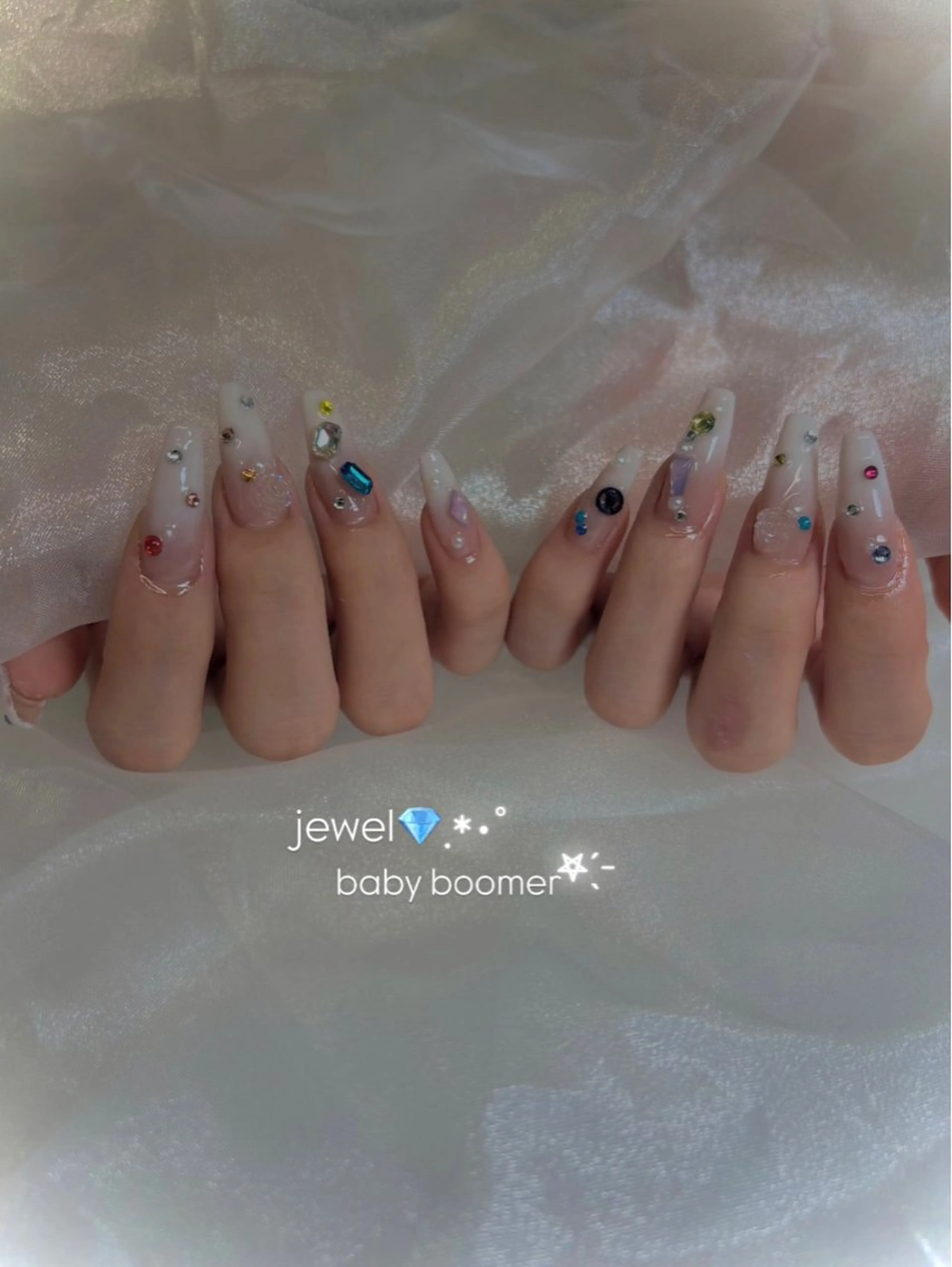 オフ込み10本長さ出し持ち込みデザイン (パーツ代別途)の写真