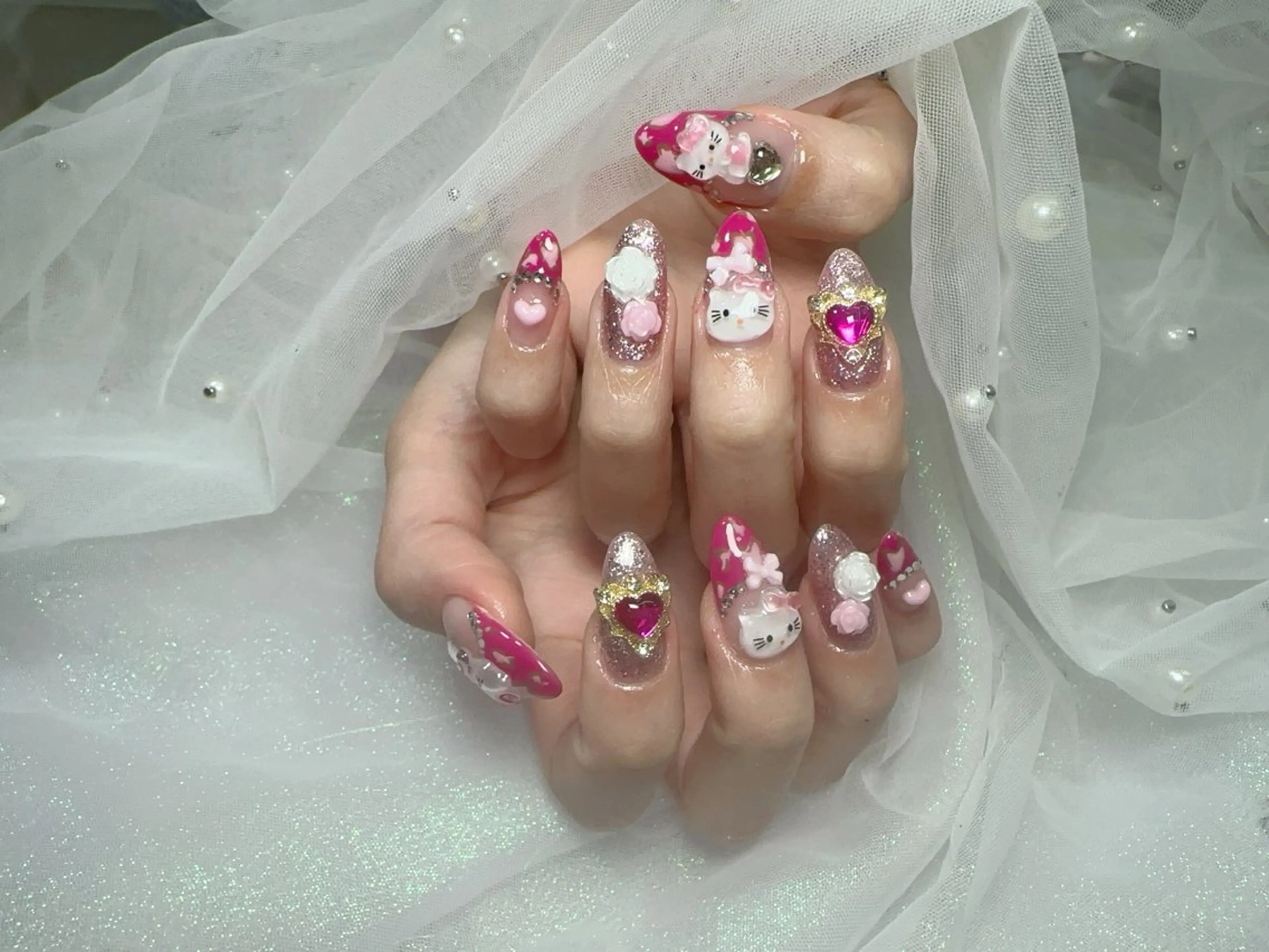 ネイル Hey🌈NAIL 長さ出し専門店のネイルデザイン