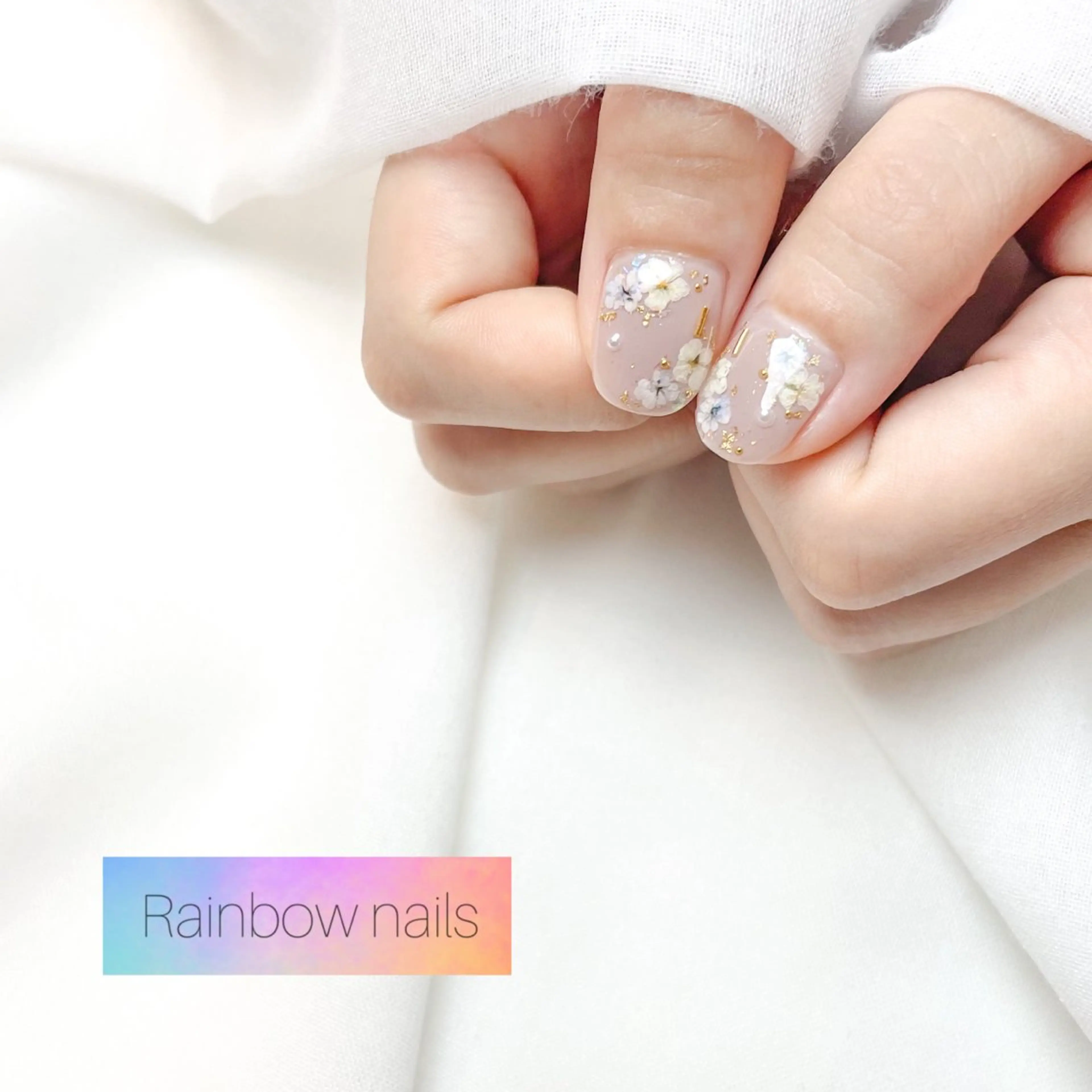 ネイル Rainbow nailsくろちゃんのネイルデザイン