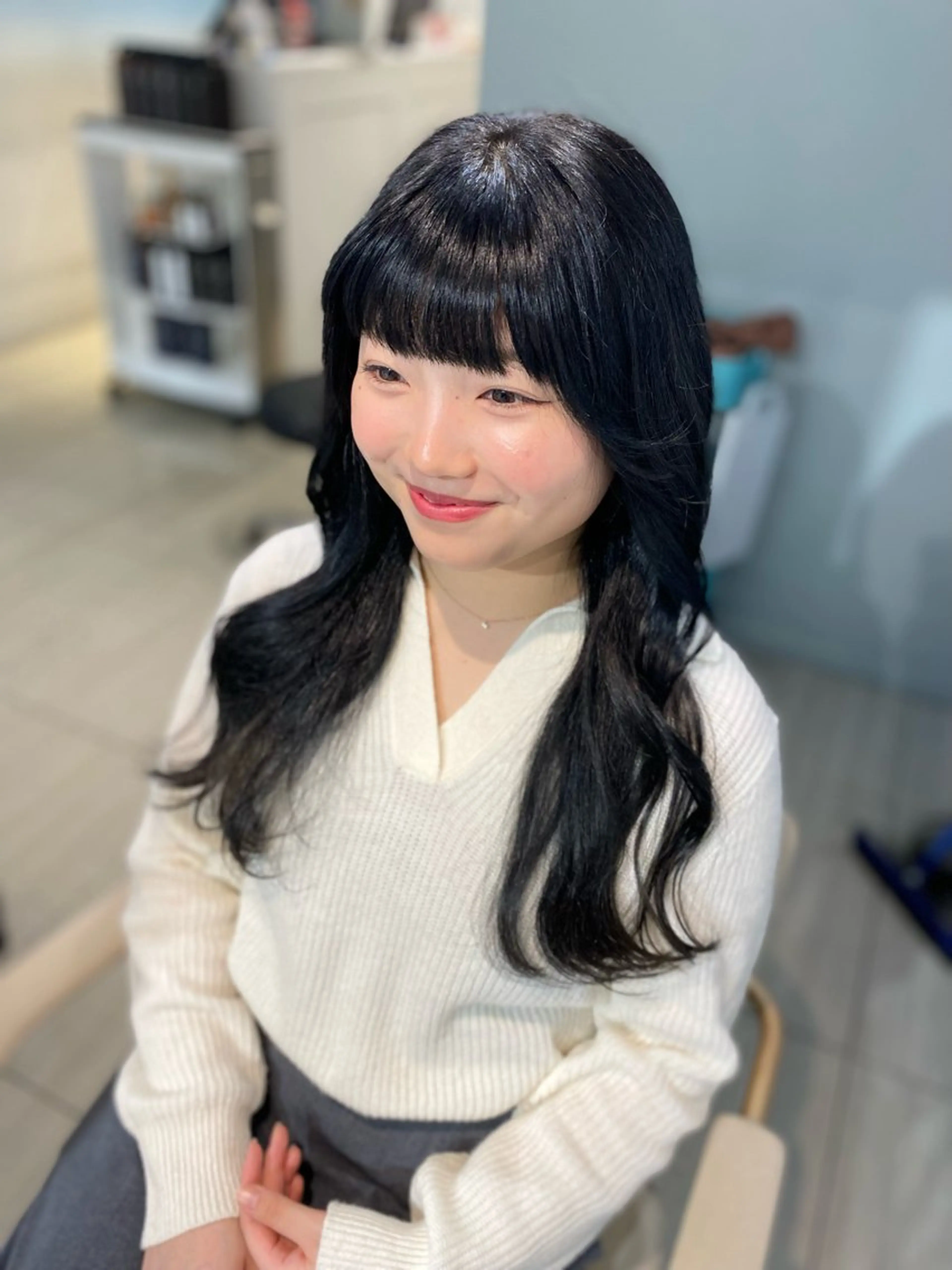 ロング カラー ヘアアレンジ 髪質改善 レイヤーカット カット ヘアカラー トリートメント 韓国風レイヤーカット 💎髪質改善"yuiのヘアスタイル