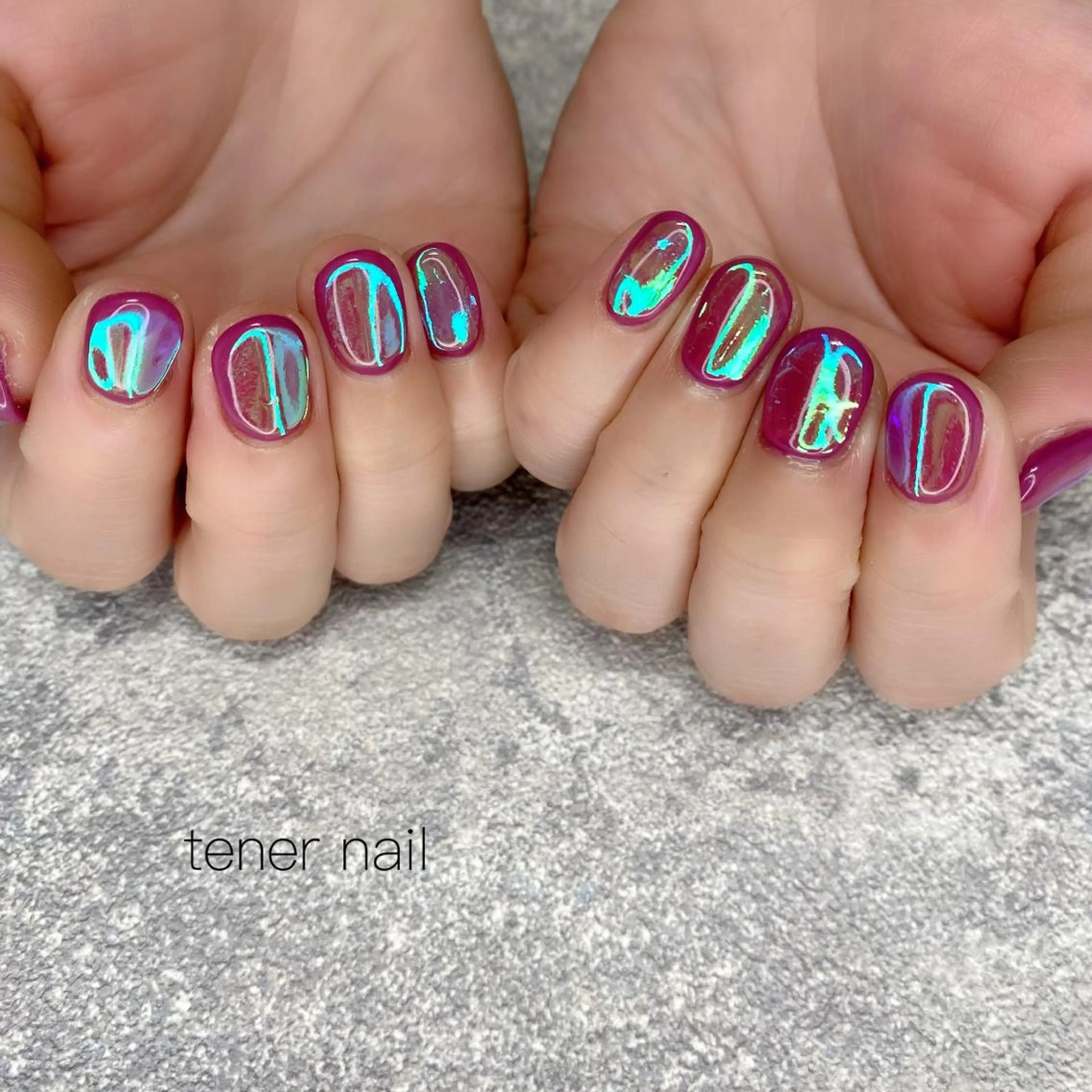 ネイル 氷ネイル・うるうるネイル tener  nail  テネルネイル所属・テネルネイル tener nailのネイルデザイン