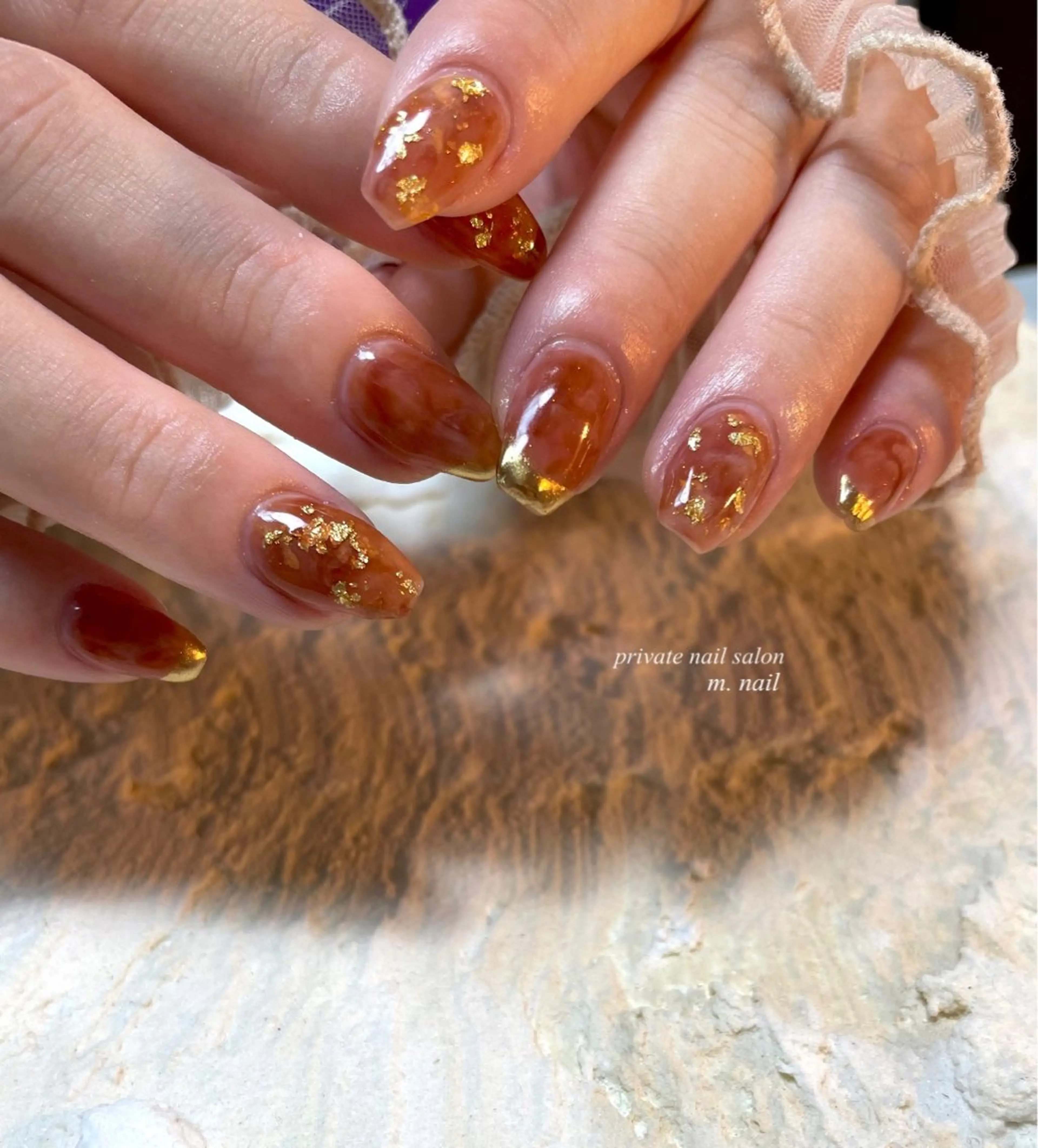 ネイル ニュアンスネイル シンプルネイル ハンドネイル m.nail salonのネイルデザイン