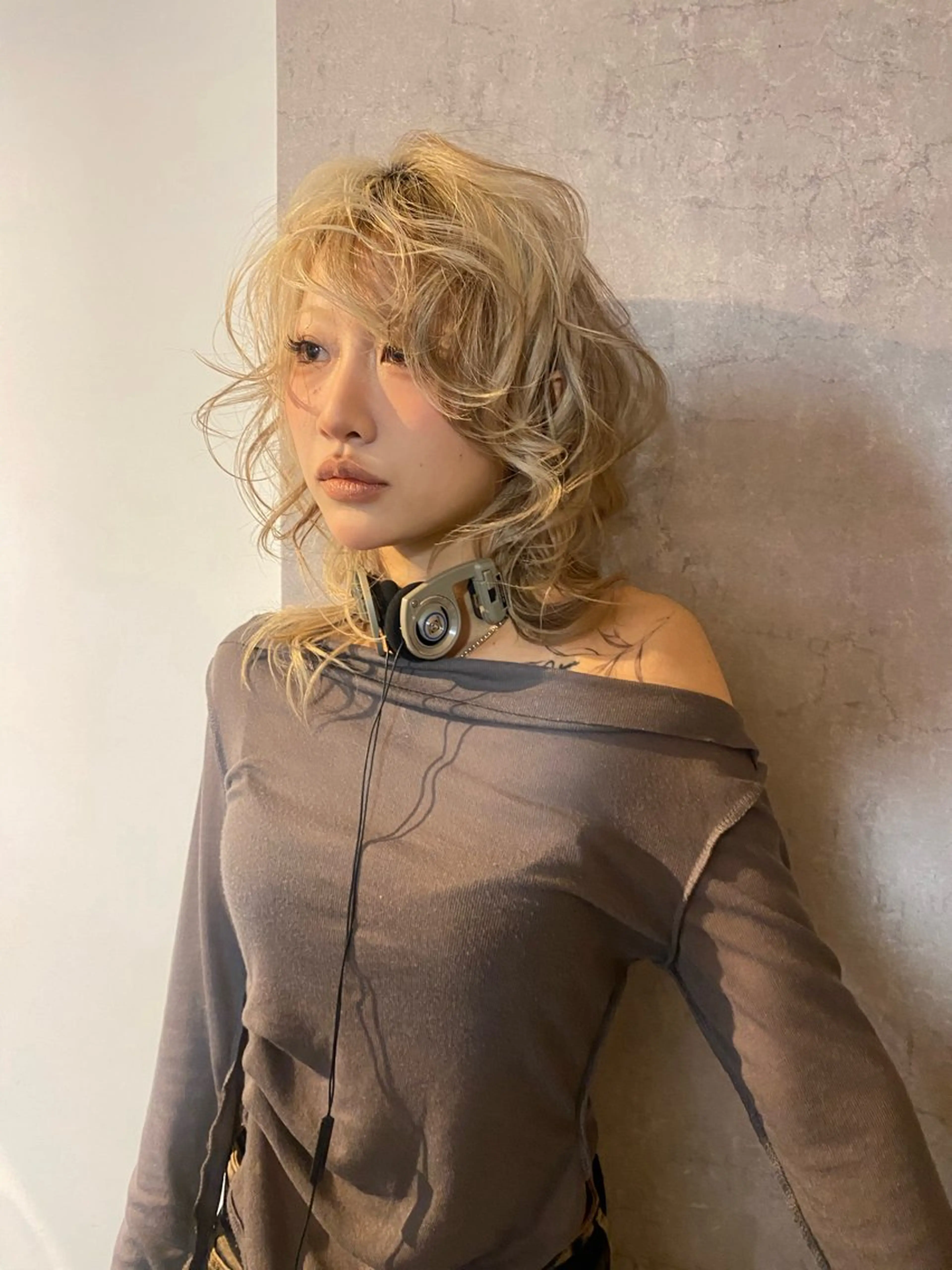 カラー ヘアカラー ハイトーン 🐩AI🐩のヘアスタイル