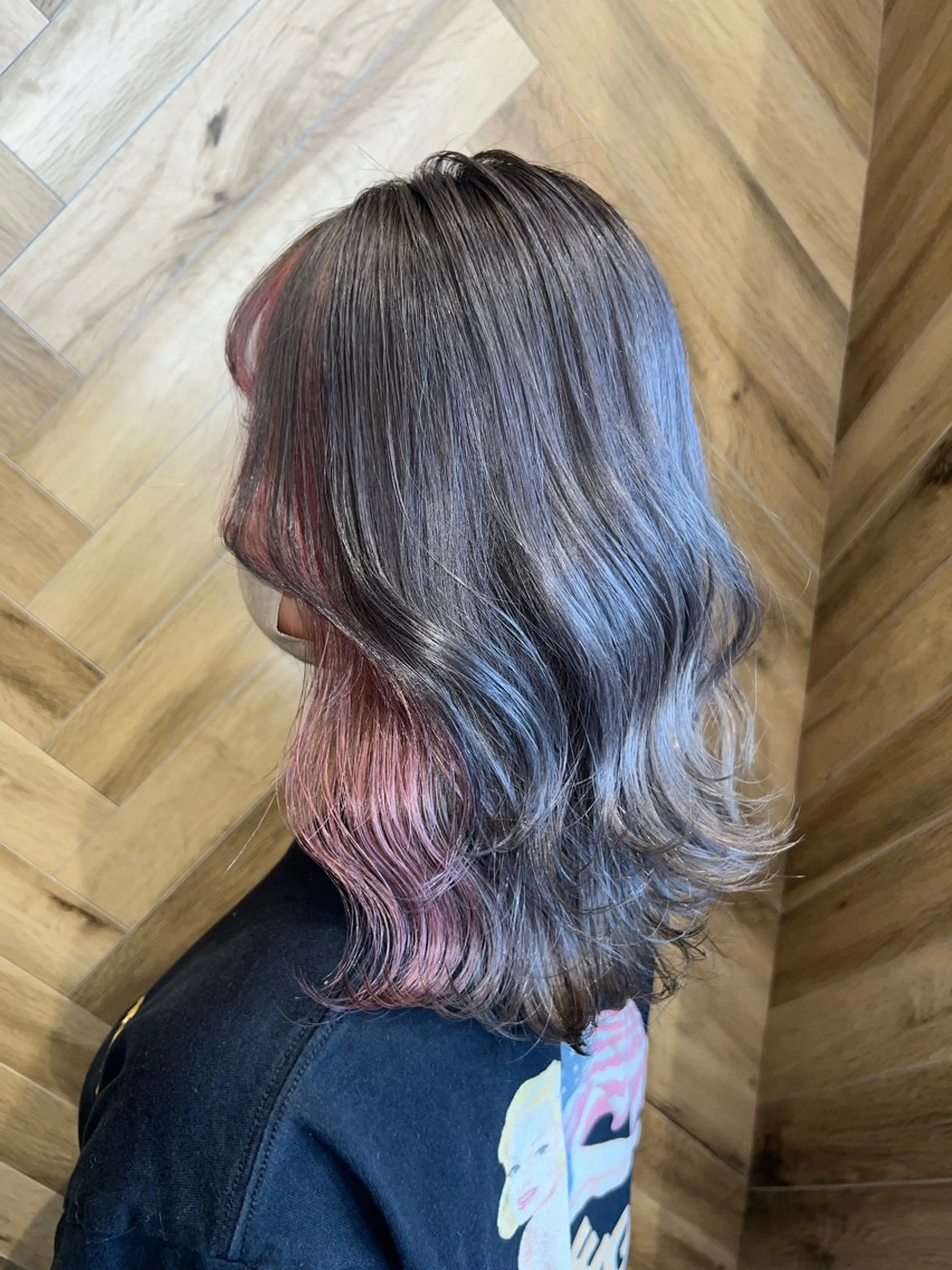 セミロング カラー EARTH岩槻店 azusaのヘアスタイル