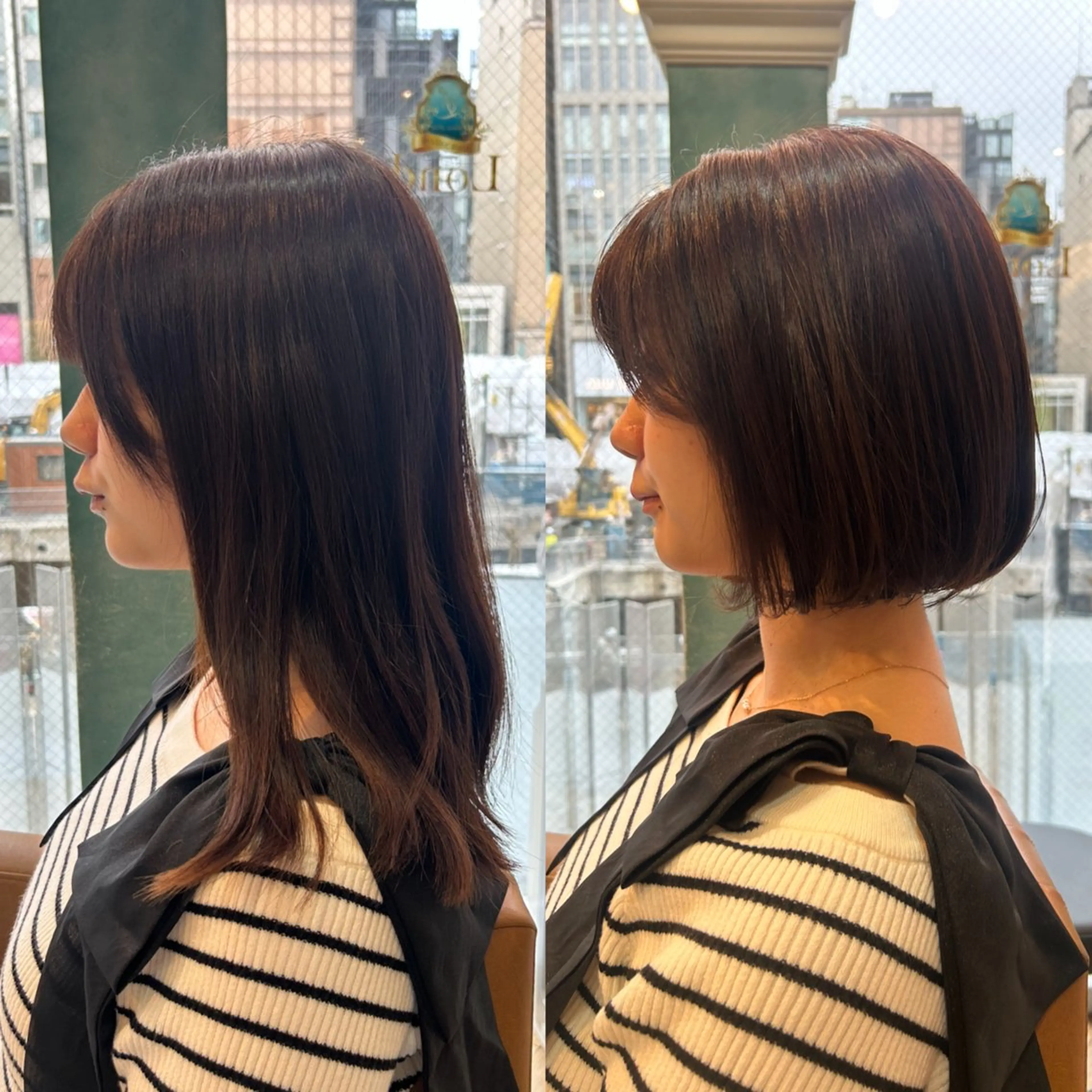 ショート ボブ Momo/海外ヘア /レイヤー/艶カラーのヘアスタイル